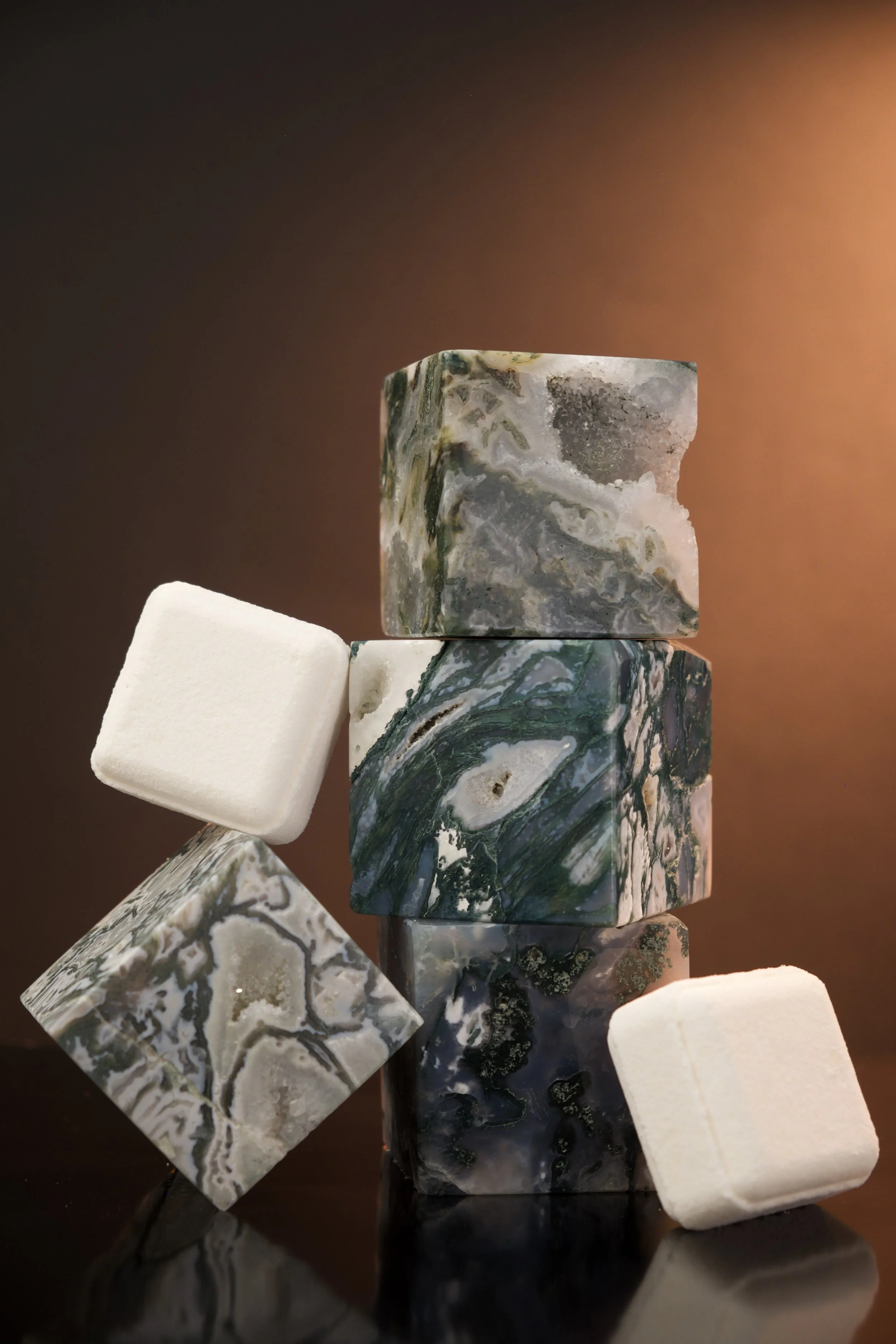 Moss Agate Shower Steamer Holder
