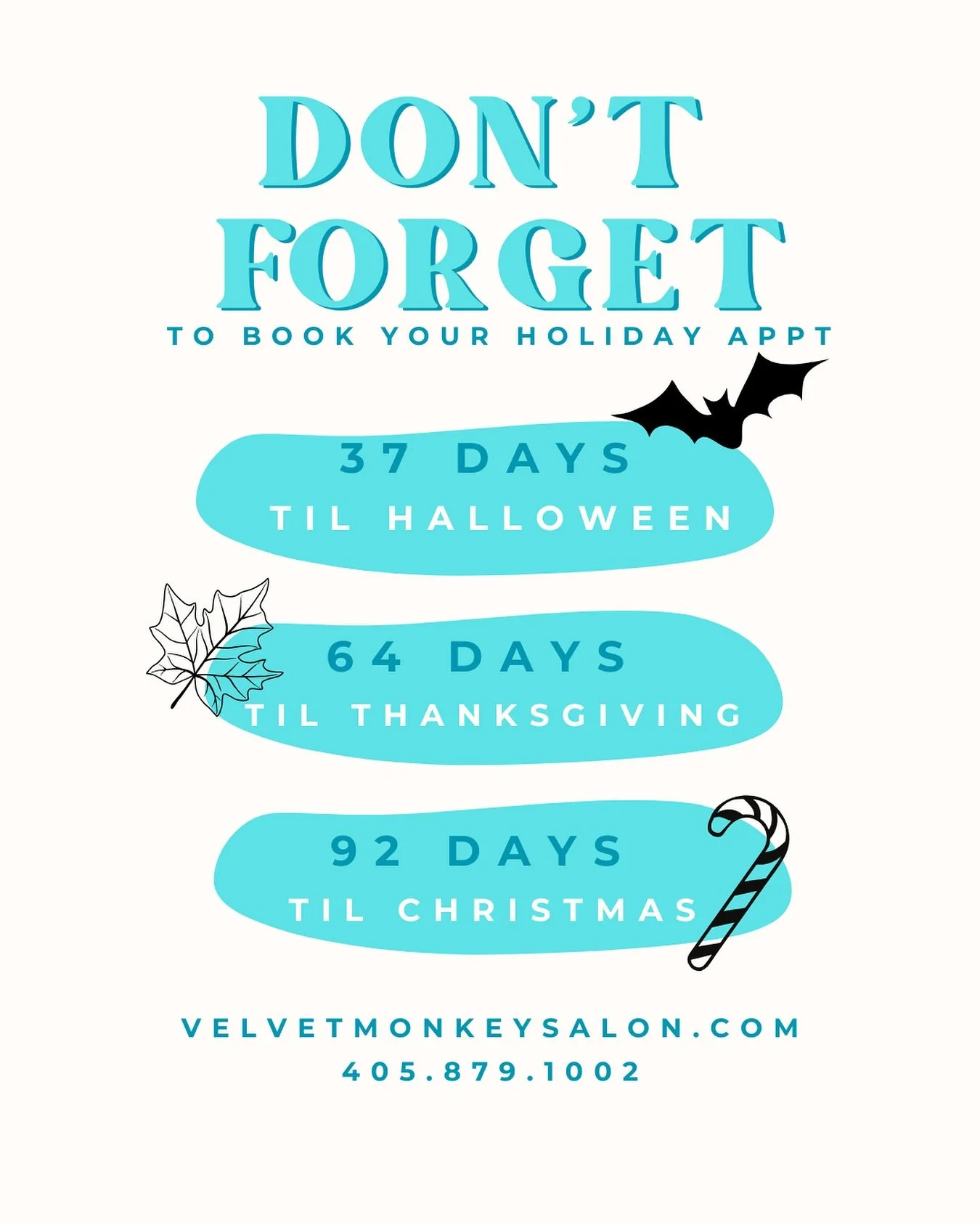 ✨ It&rsquo;s almost that time of year! ✨
Get a head start on the holiday rush and secure your spot now 🩵 Whether you&rsquo;re booking hair, massage, or threading, the season always fills up fast.

📅 Don&rsquo;t wait&mdash;reserve your appointment t