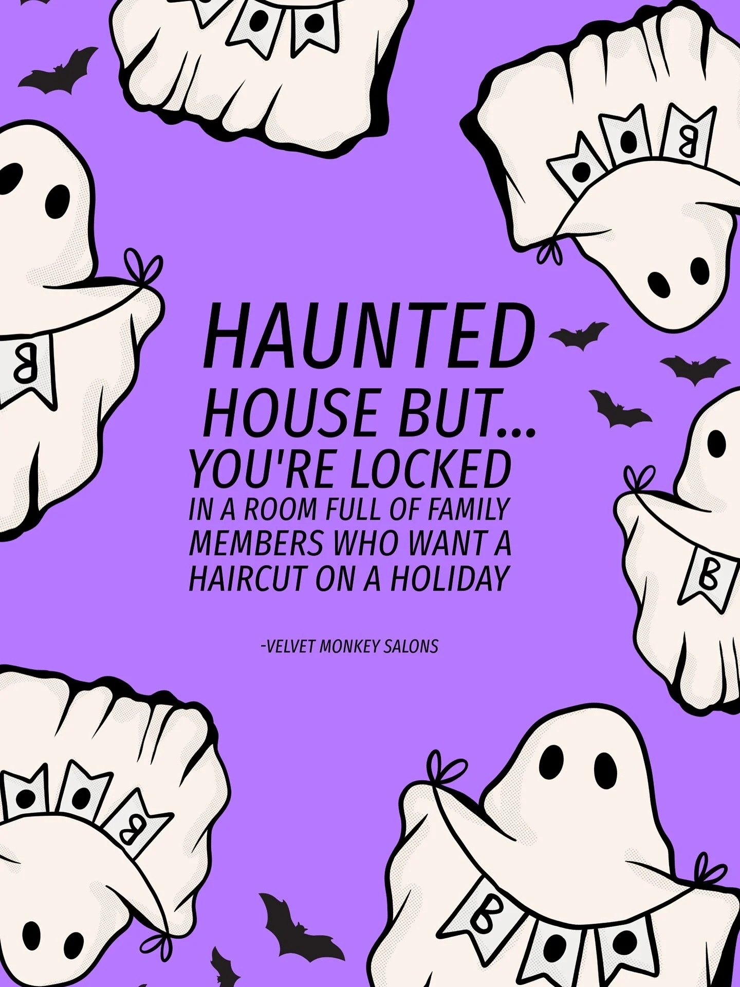 Spooky season is upon us 👻

.
.
.
.
.
#spookyseason #salonhumor #velvetmonkeysalons #velvetmonkeyplaza #okchair #okcstylist #besthairokc #besthairsalon #okcsalon #okcplazadistrict #expressyourself #hairfashion #hairgoals #behindthechair #salonlife #