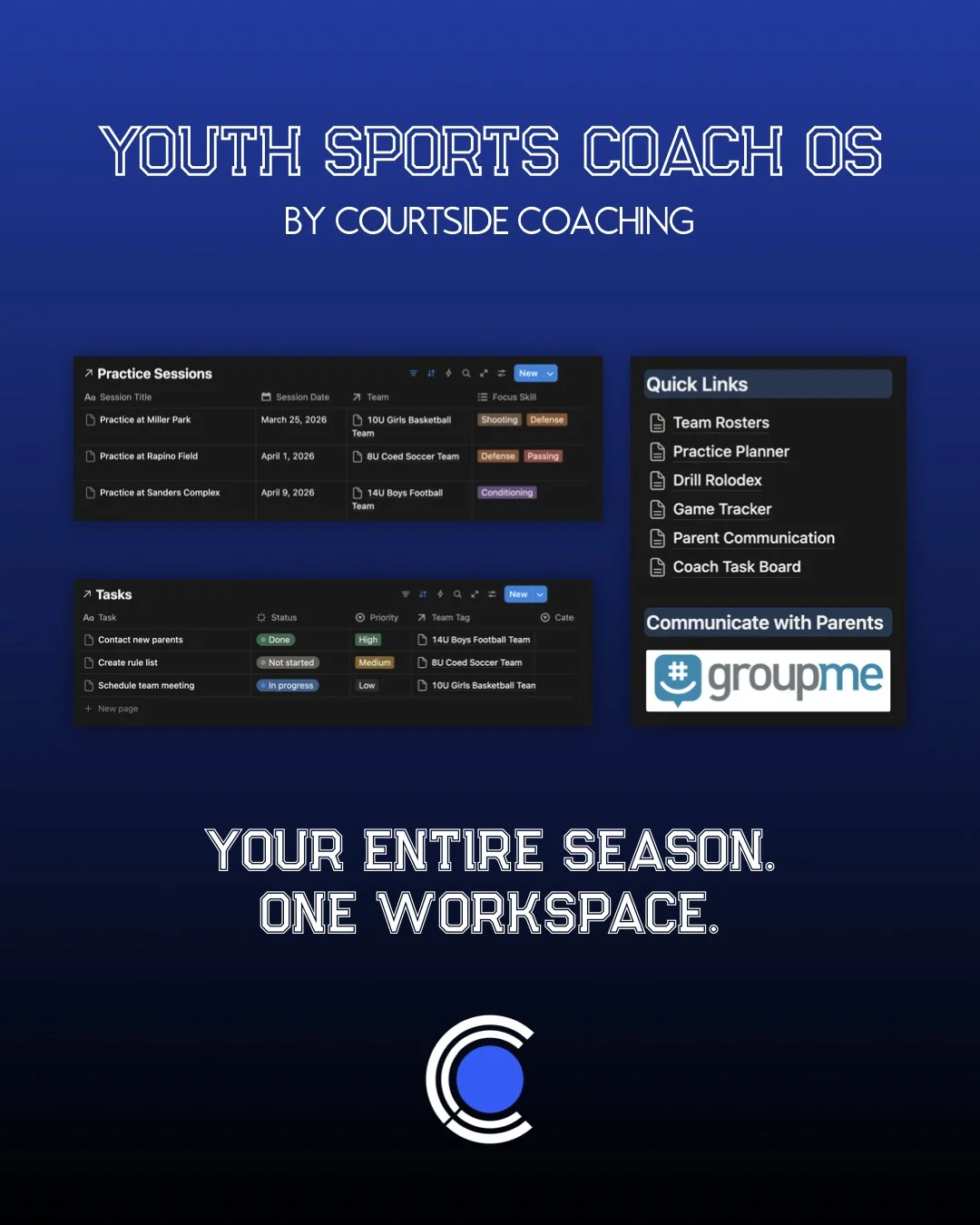 Youth Sports Coach OS by Courtside Coaching