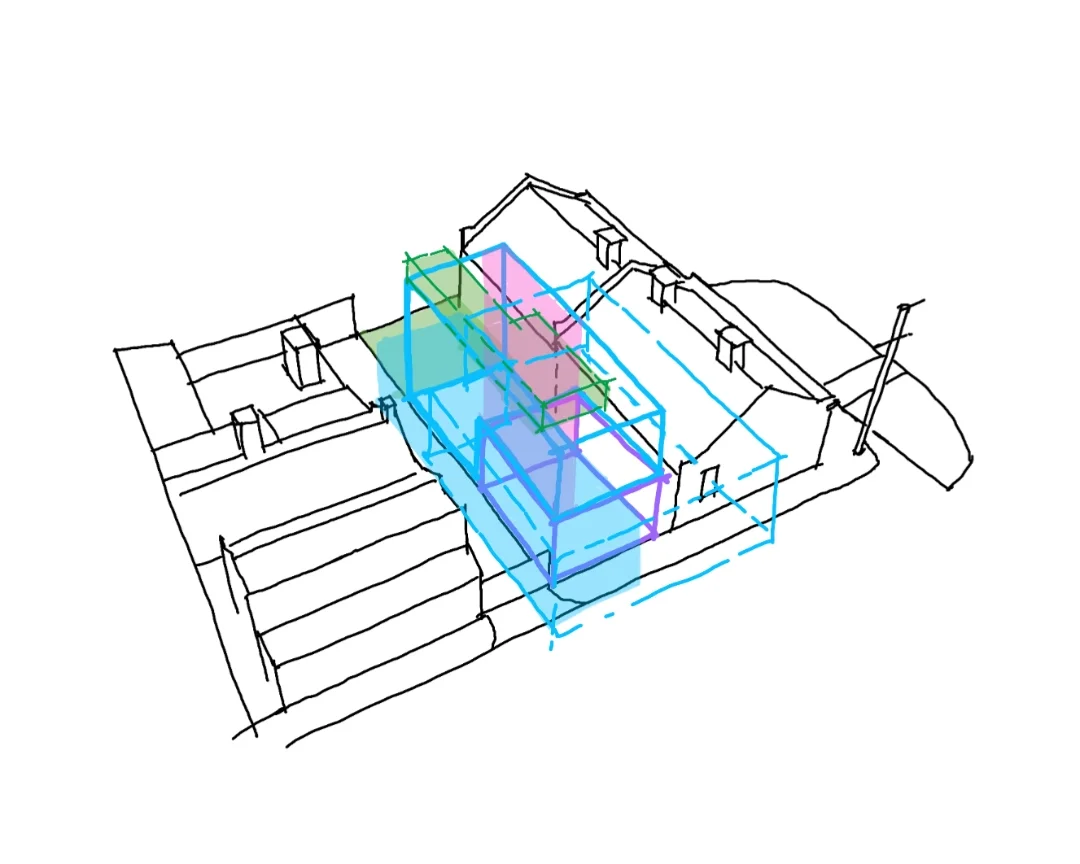 EHA-Fitzroy-House-Axo-Concept Diagram
