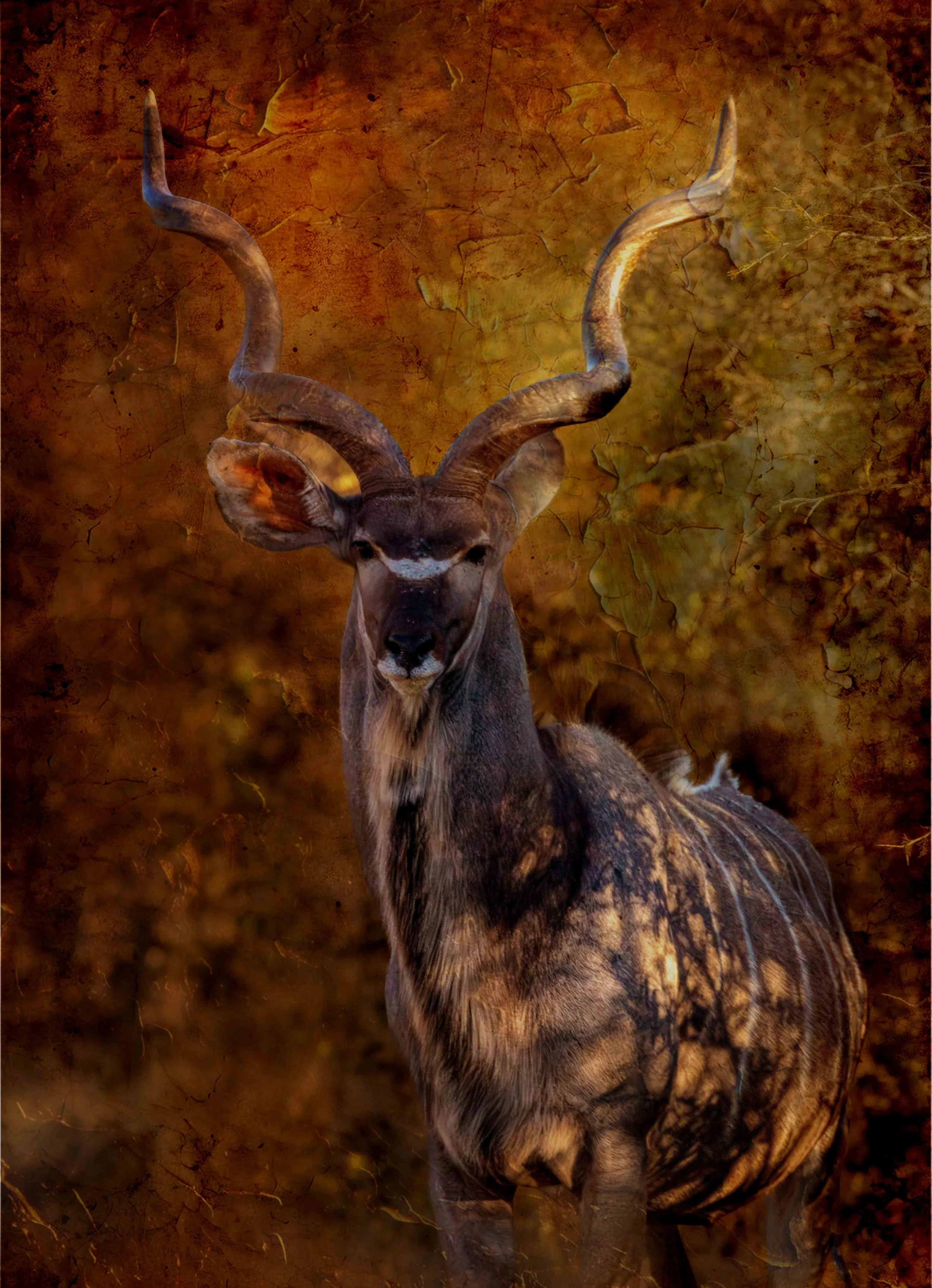 African kudu Bull antelope Photographic Fine Art high resolution download, limited offer