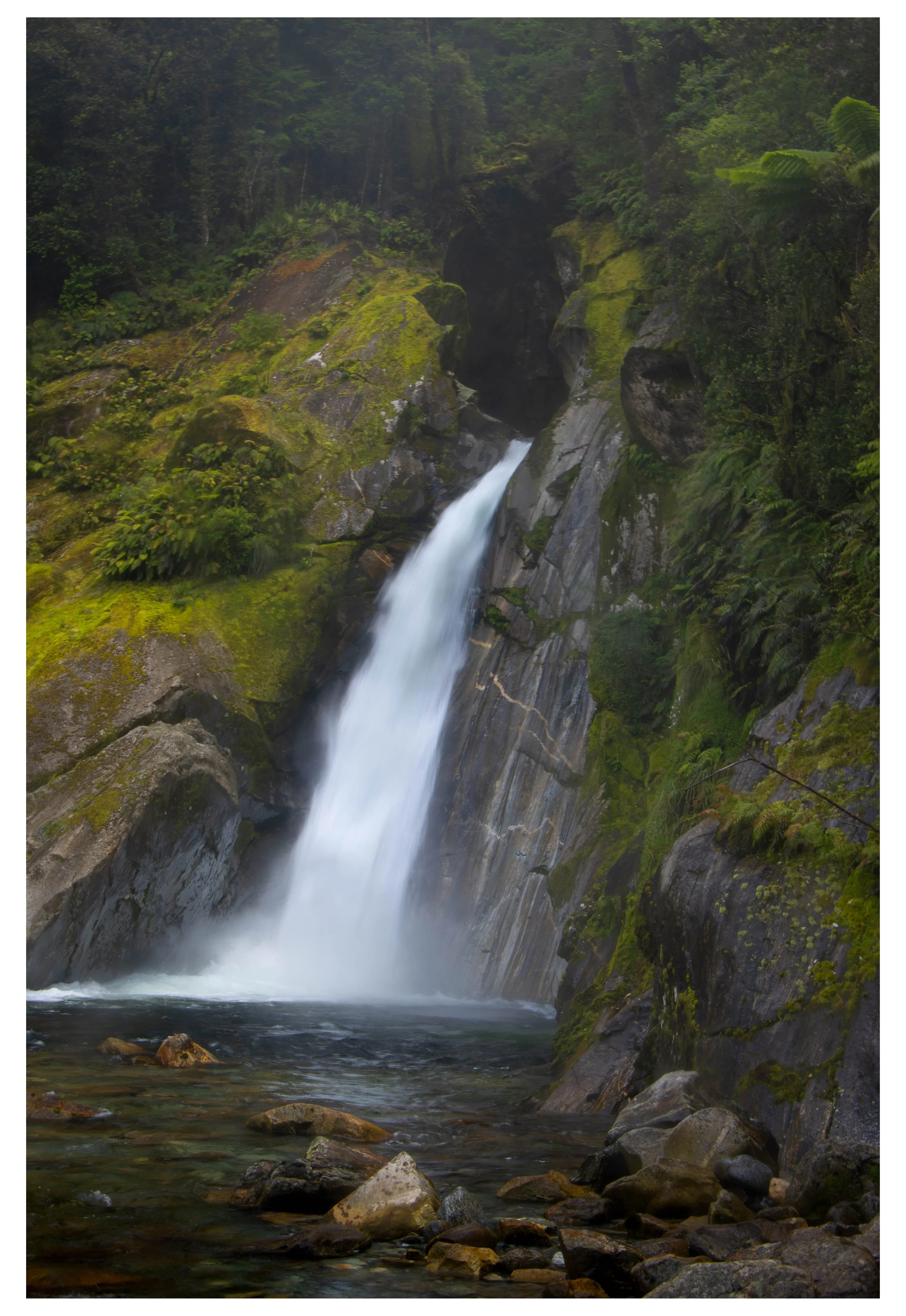 Giant Gate Fall, Milford Track, South Island of New Zealand