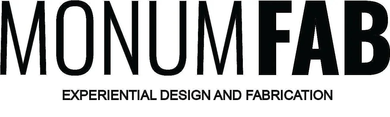 Monum Fab logo &mdash; experiential fabrication company Los Angeles