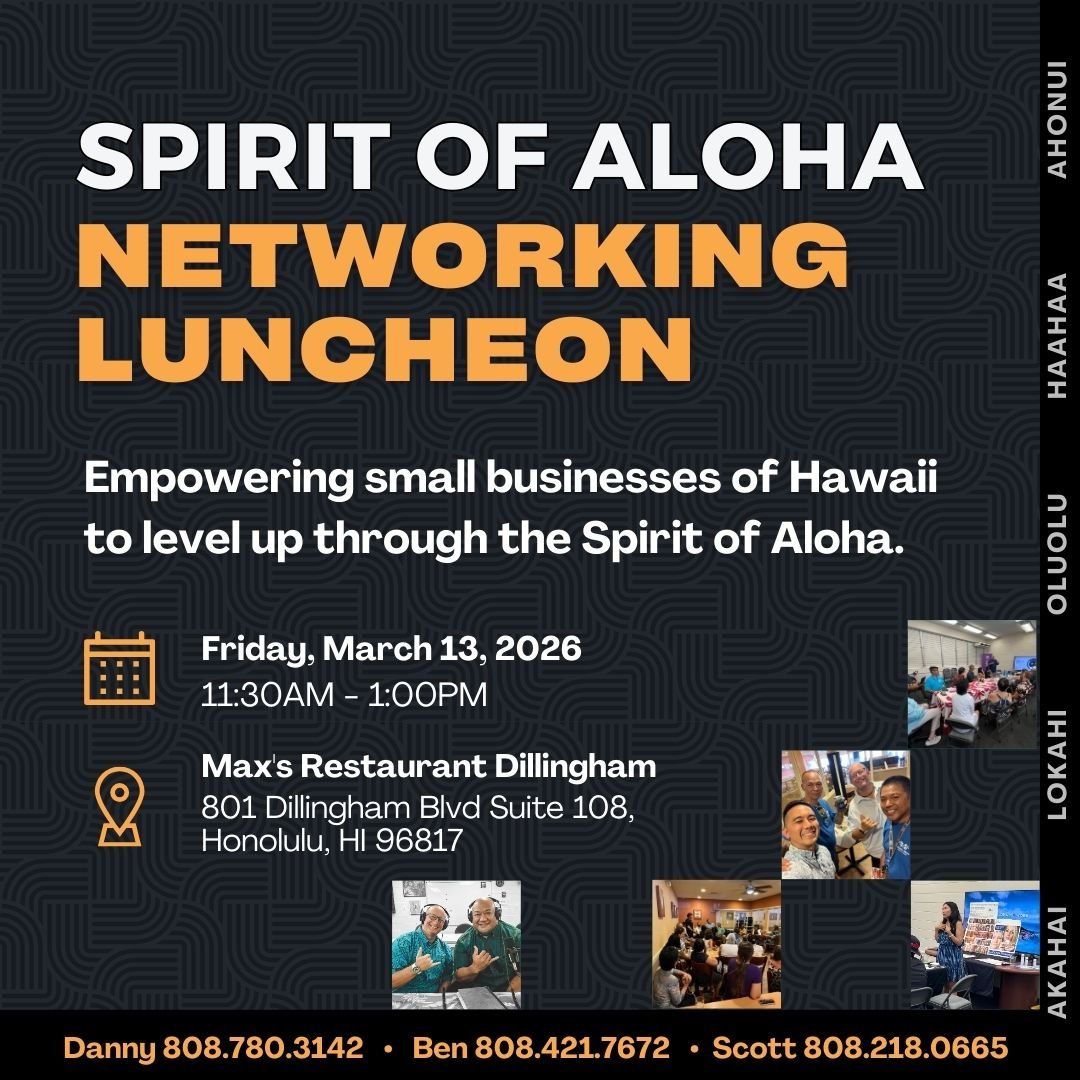 Spirit of Aloha Luncheon - @ Max’s Restaurant Dillingham