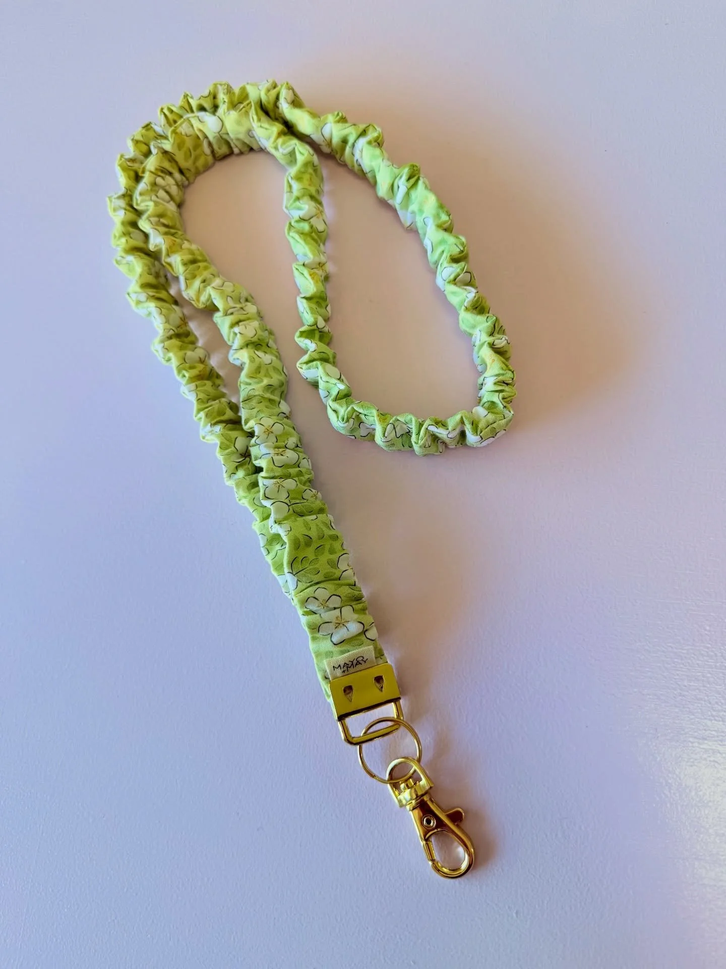 Meet Isabella 💚🌱 &mdash; our newest scrunchie lanyard in a crisp, fresh green that feels like a breath of fresh air. This uplifting shade brings a pop of brightness to your everyday, while the soft scrunchie fabric keeps things comfortable and styl