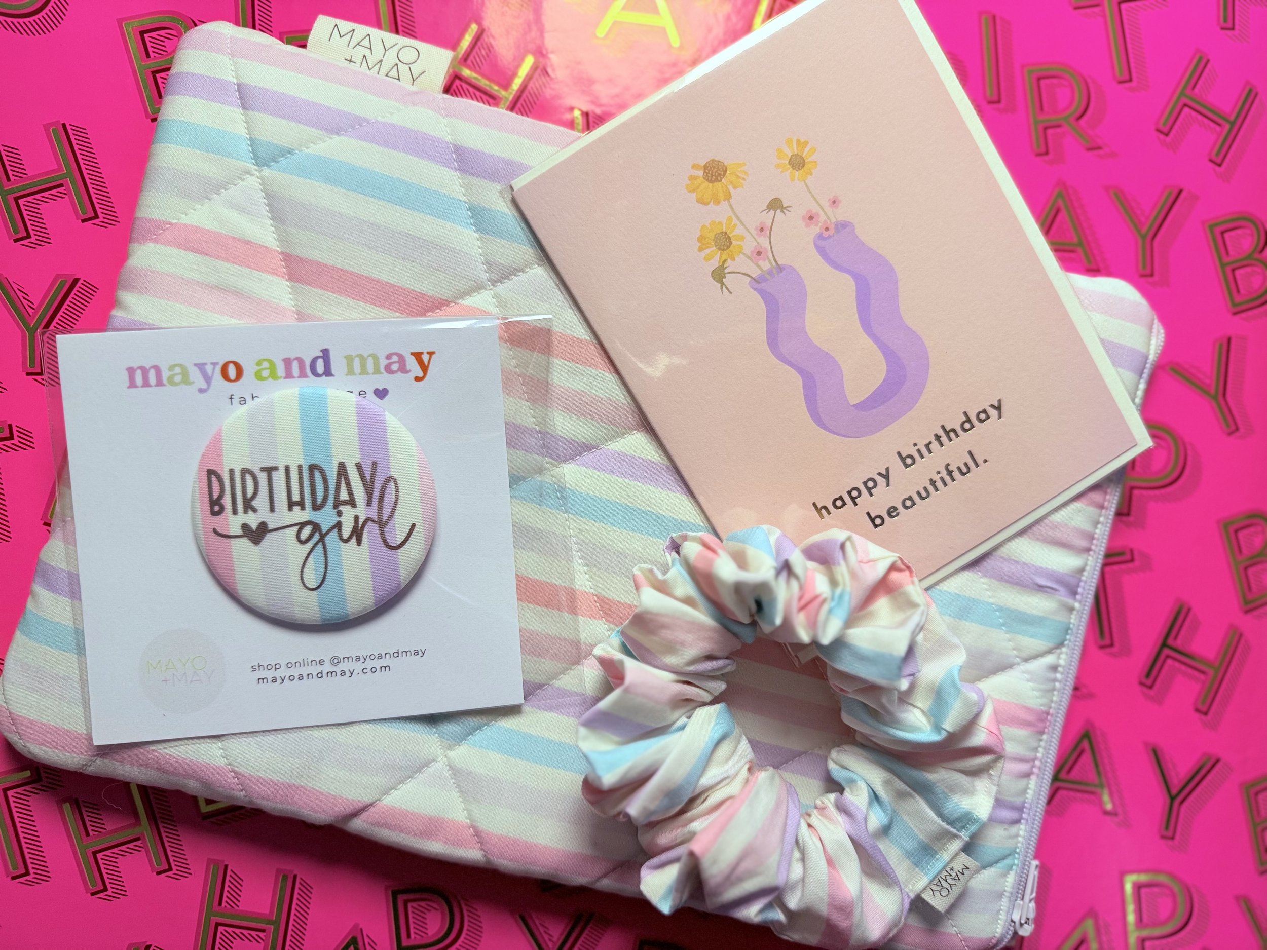 Pastel Stripe Badge