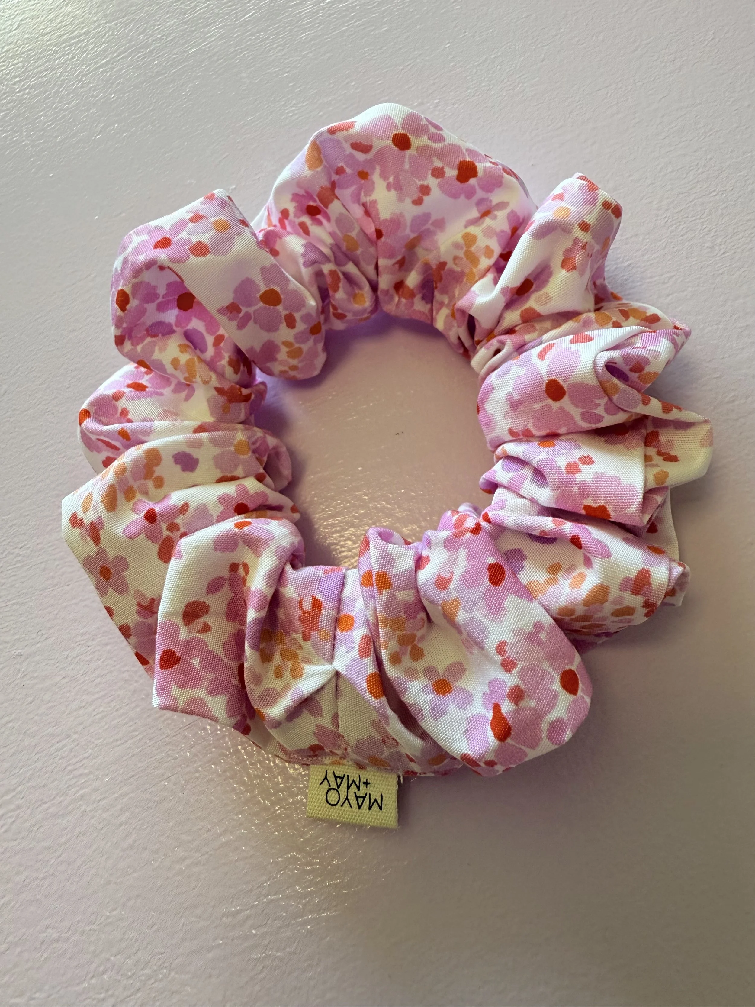 Scrunchie -  Painterly Blooms Candy