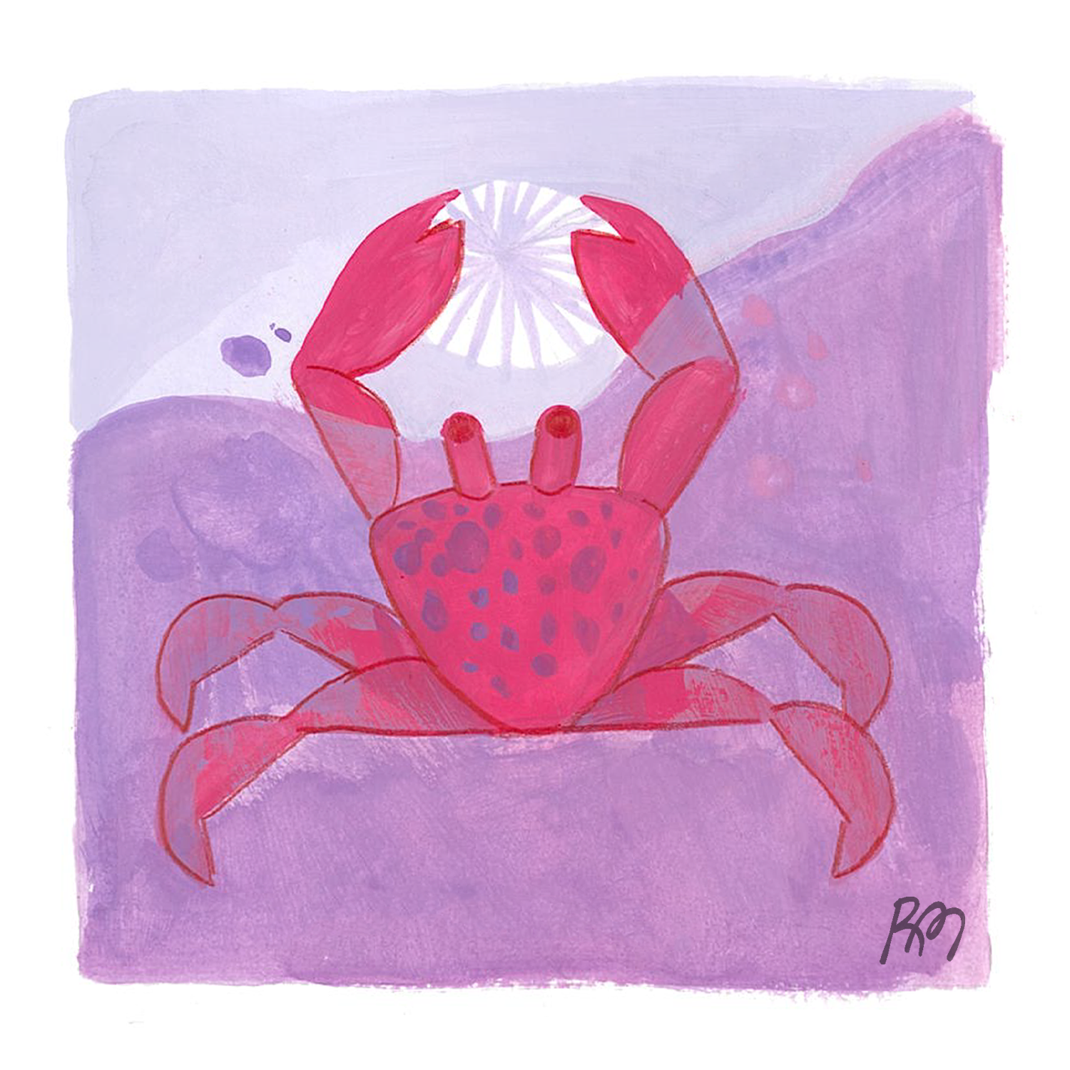 Crab with 'Opihi
