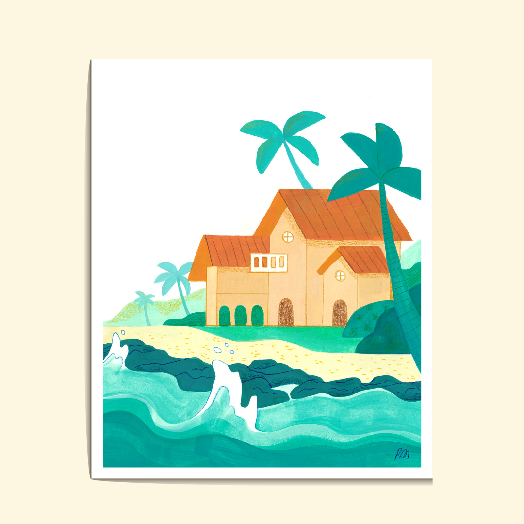 Seawall Home Print