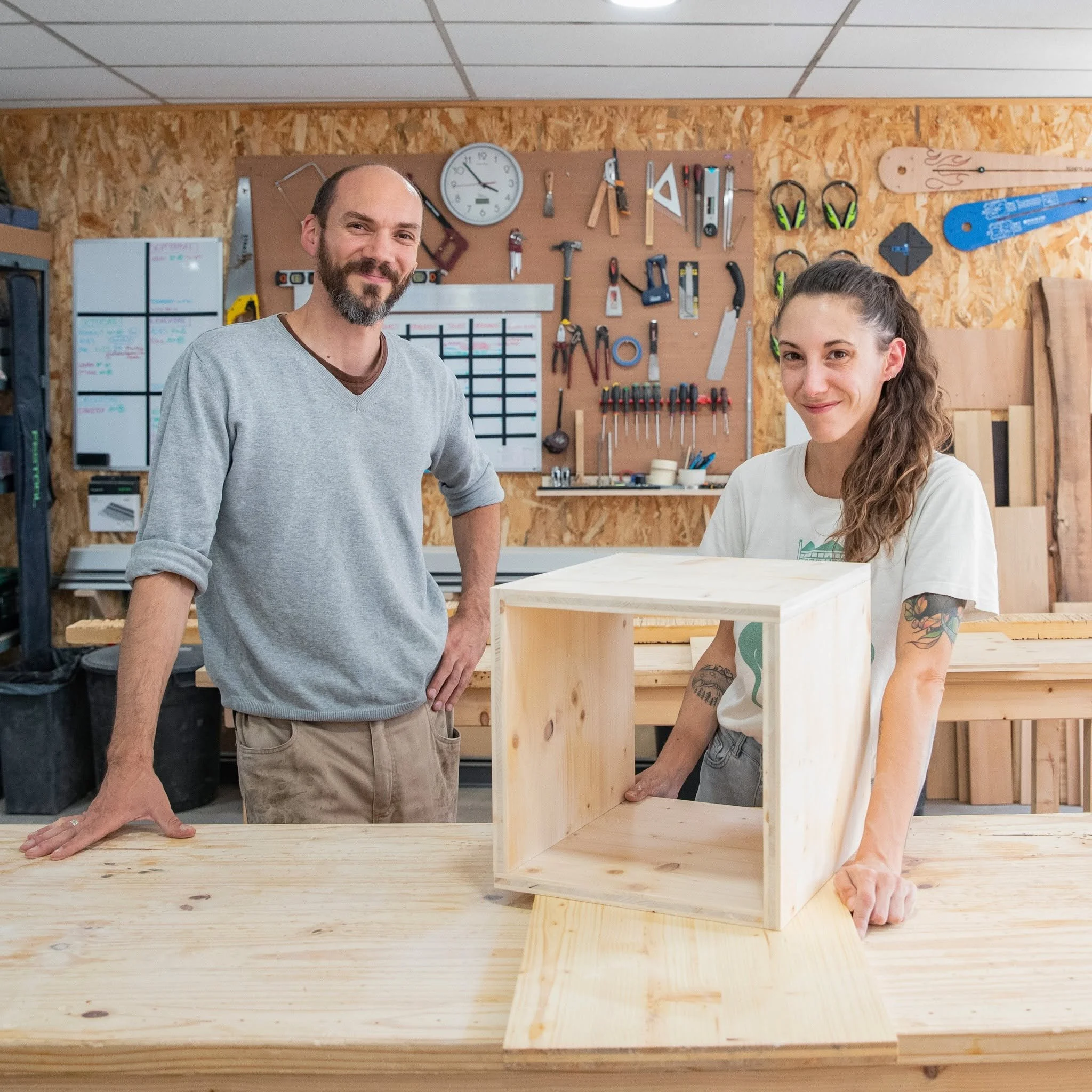 Dans l'atelier La Goupille à Romans-sur-Isère.