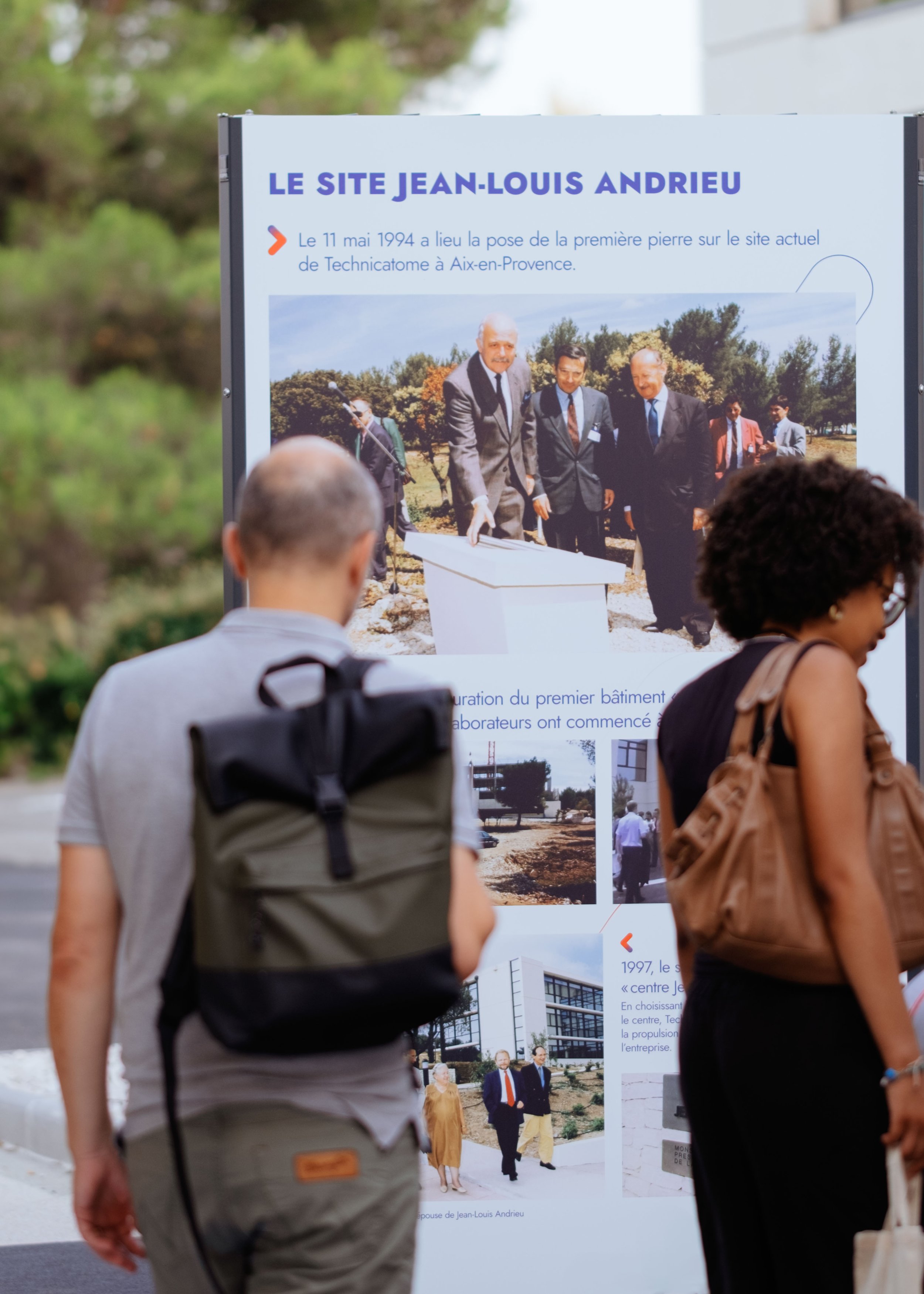 Exposition sur l'histoire de l'entreprise TechnicAtome.