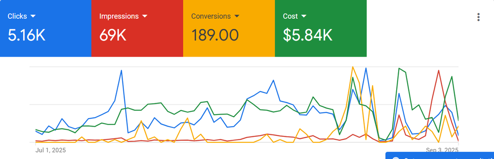 Google Ads results