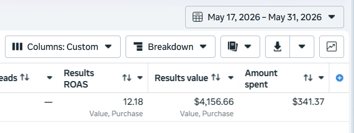 Meta Ads recent results