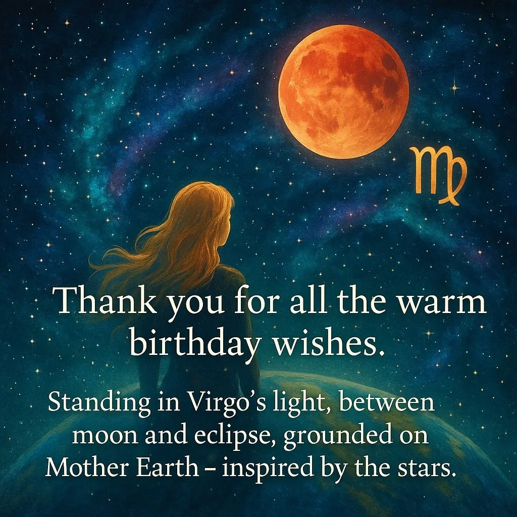 I wish to show my heartfelt gratitude for the hundreds of birthday wishes from all over the globe!!

 #intuitiveVirgo #Fullmoon 
@everyone