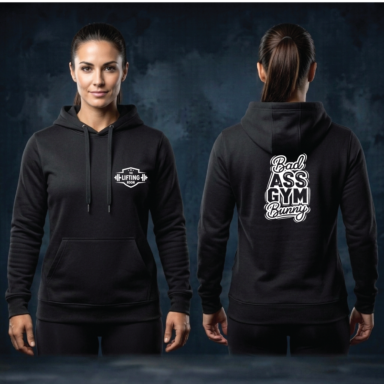 Hoodie - Bad Ass Gym Bunny