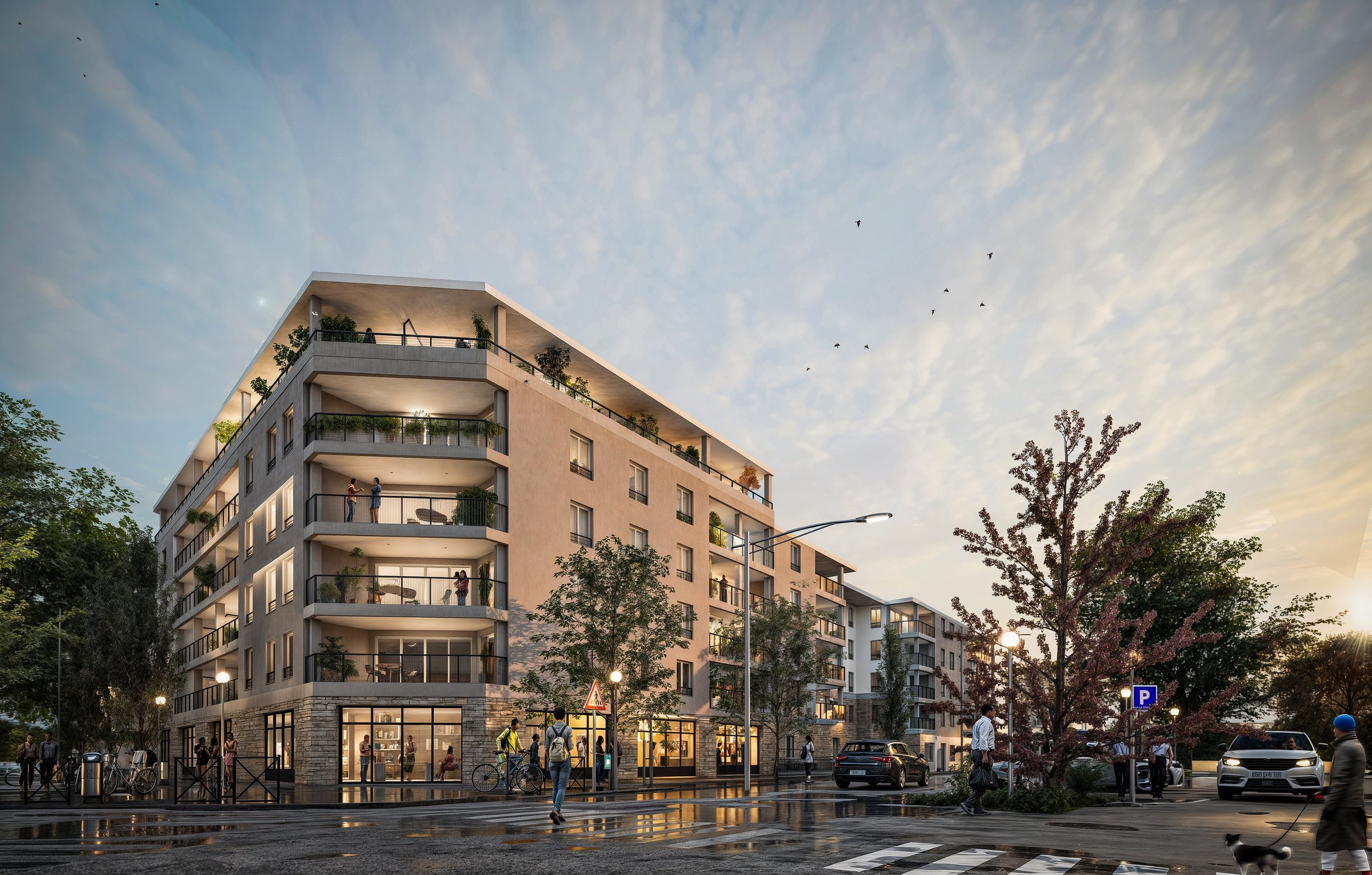 Logements collectifs, France 
