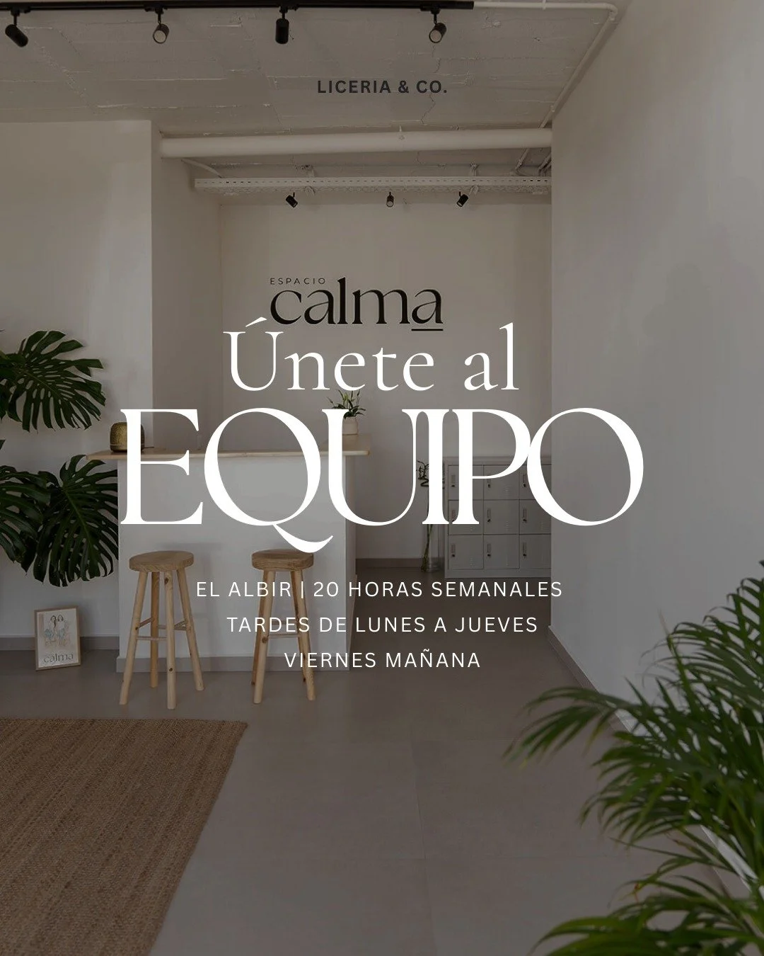 En Calma el movimiento no cesa 🌿
La comunidad crece, pasan muchas cosas y cada d&iacute;a es diferente.
Por eso queremos sumar a alguien nuevo al equipo.

Si te gusta tratar con personas, te motiva trabajar en un entorno humano, activo y en constant