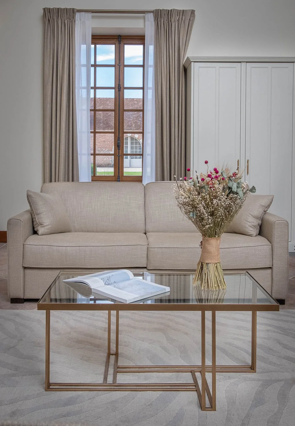 Décoration intérieure suite de luxe La Borde en Sologne photographie Erwan Fiquet