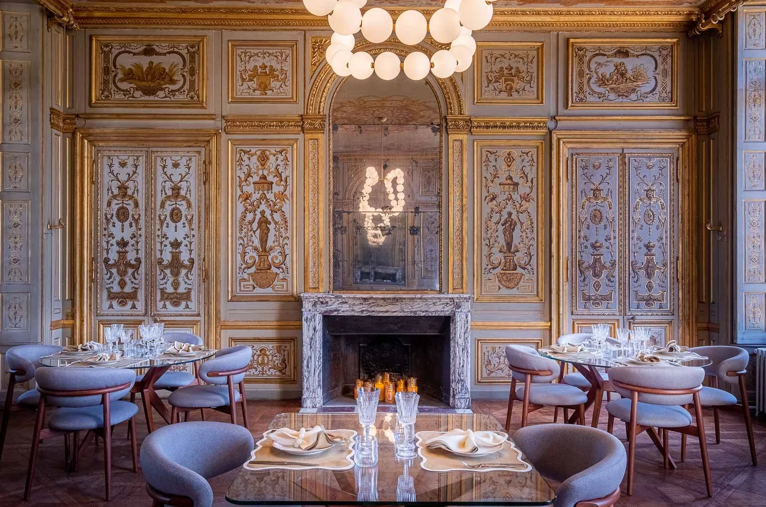 Décoration intérieure suite de luxe La Borde en Sologne photographie Erwan Fiquet