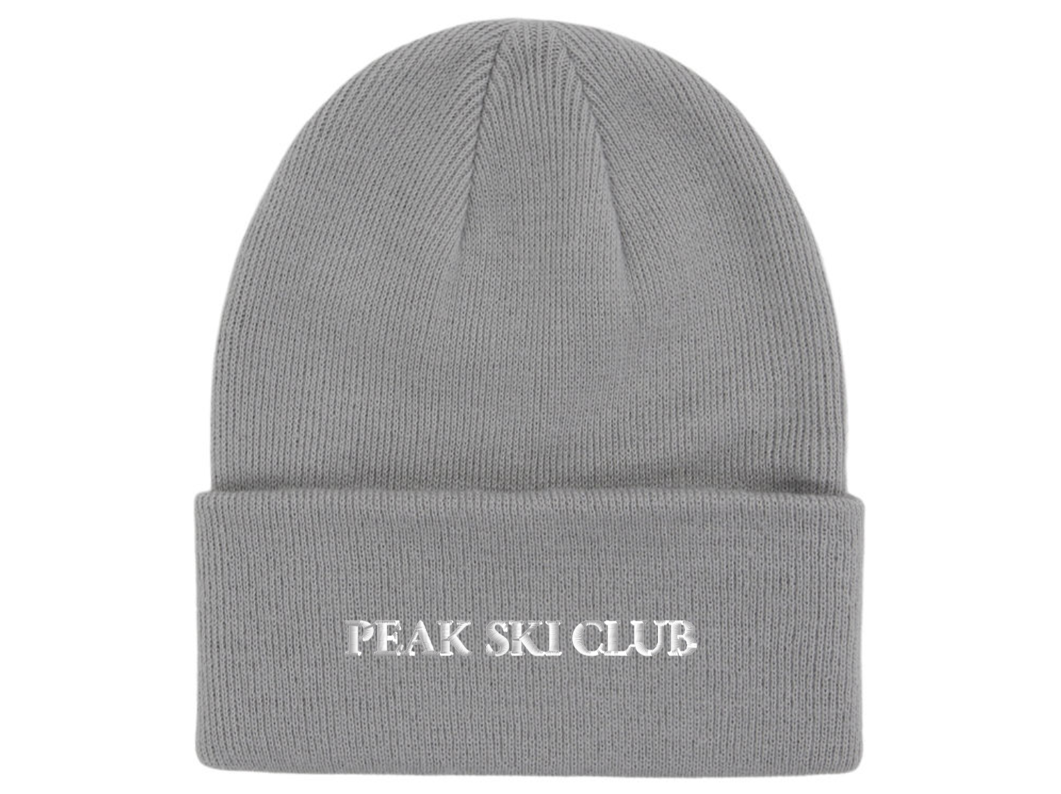 Peak Ski Club Turnover Cuff Knit Grey