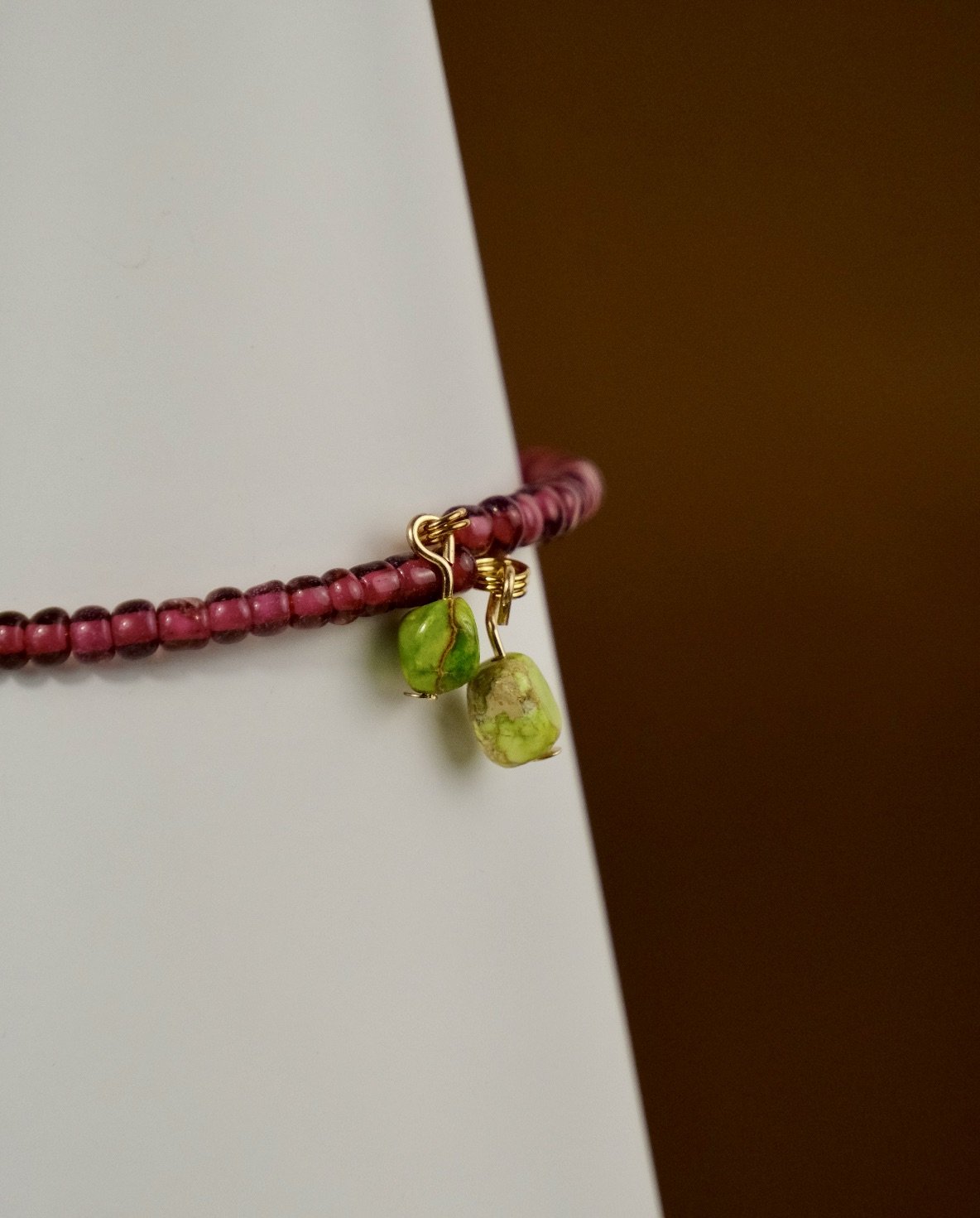 detailed shot of the beads