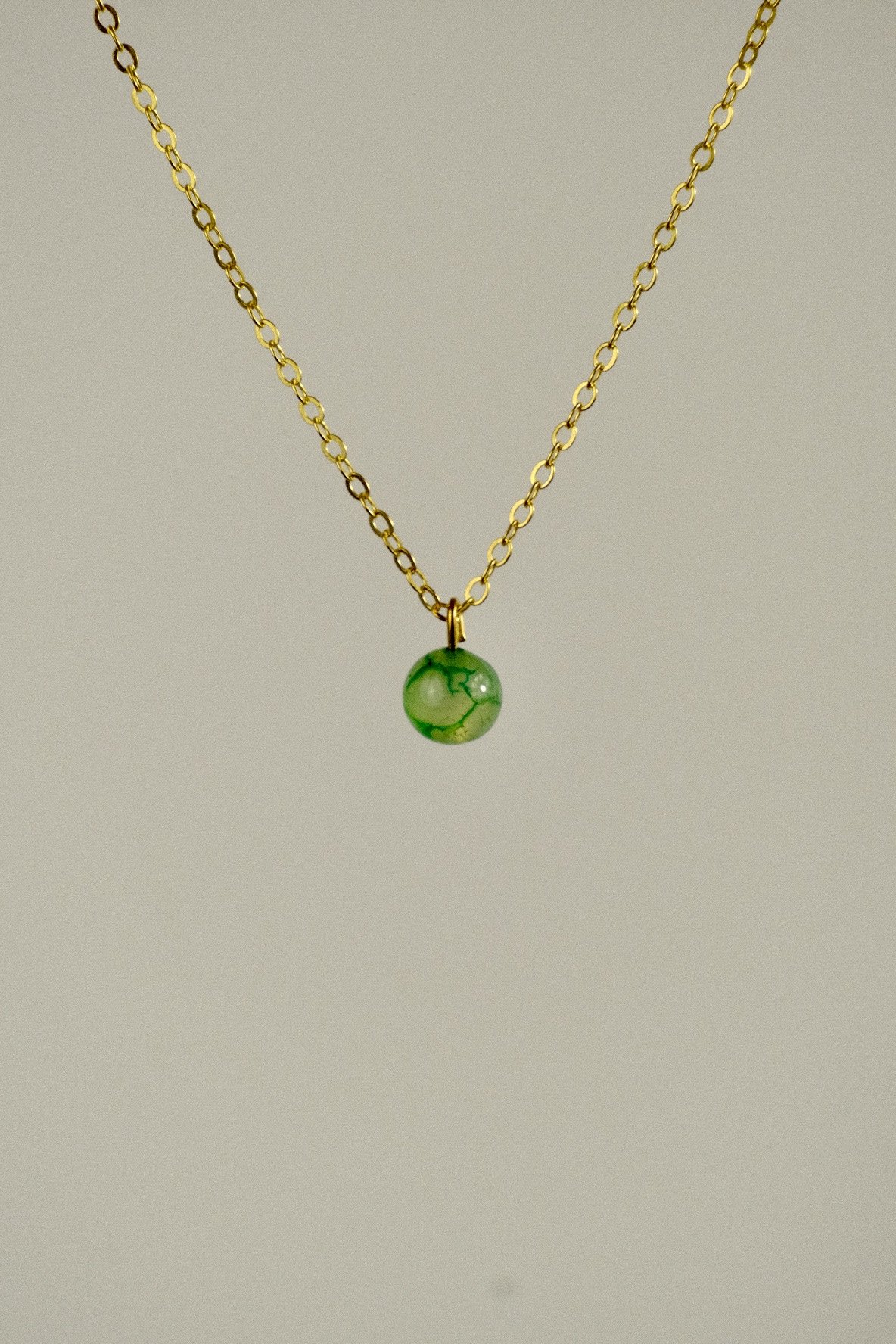 close up of the necklace