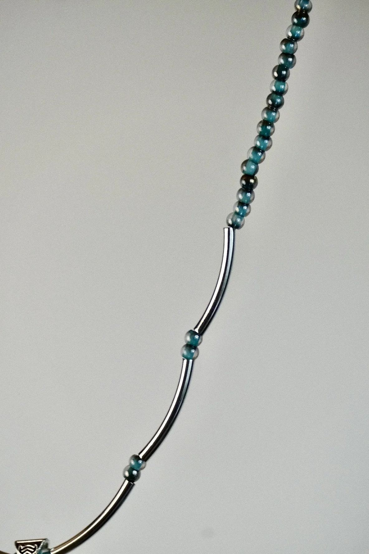 turquoise and silver choker