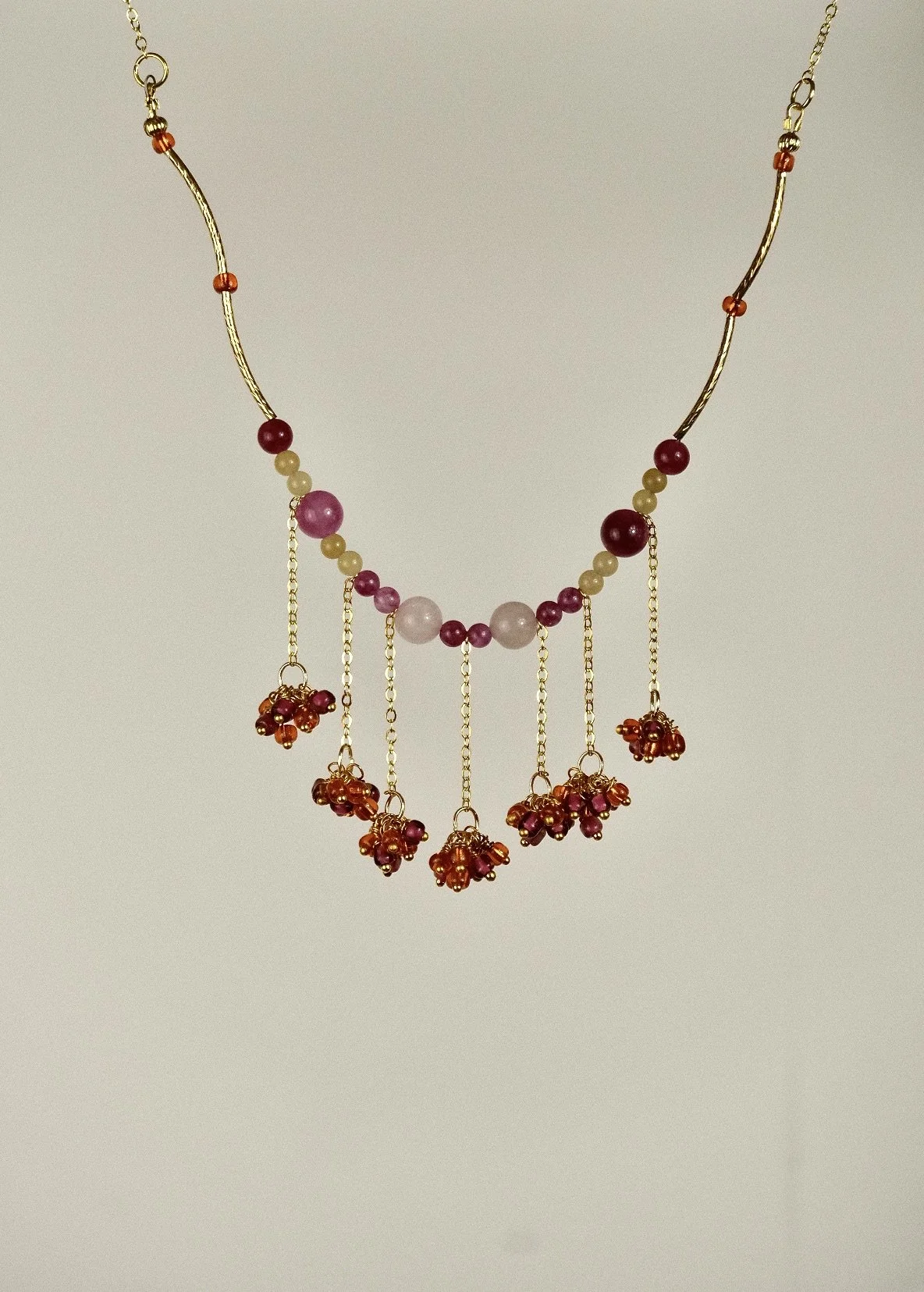 Fuchsia Cluster Choker