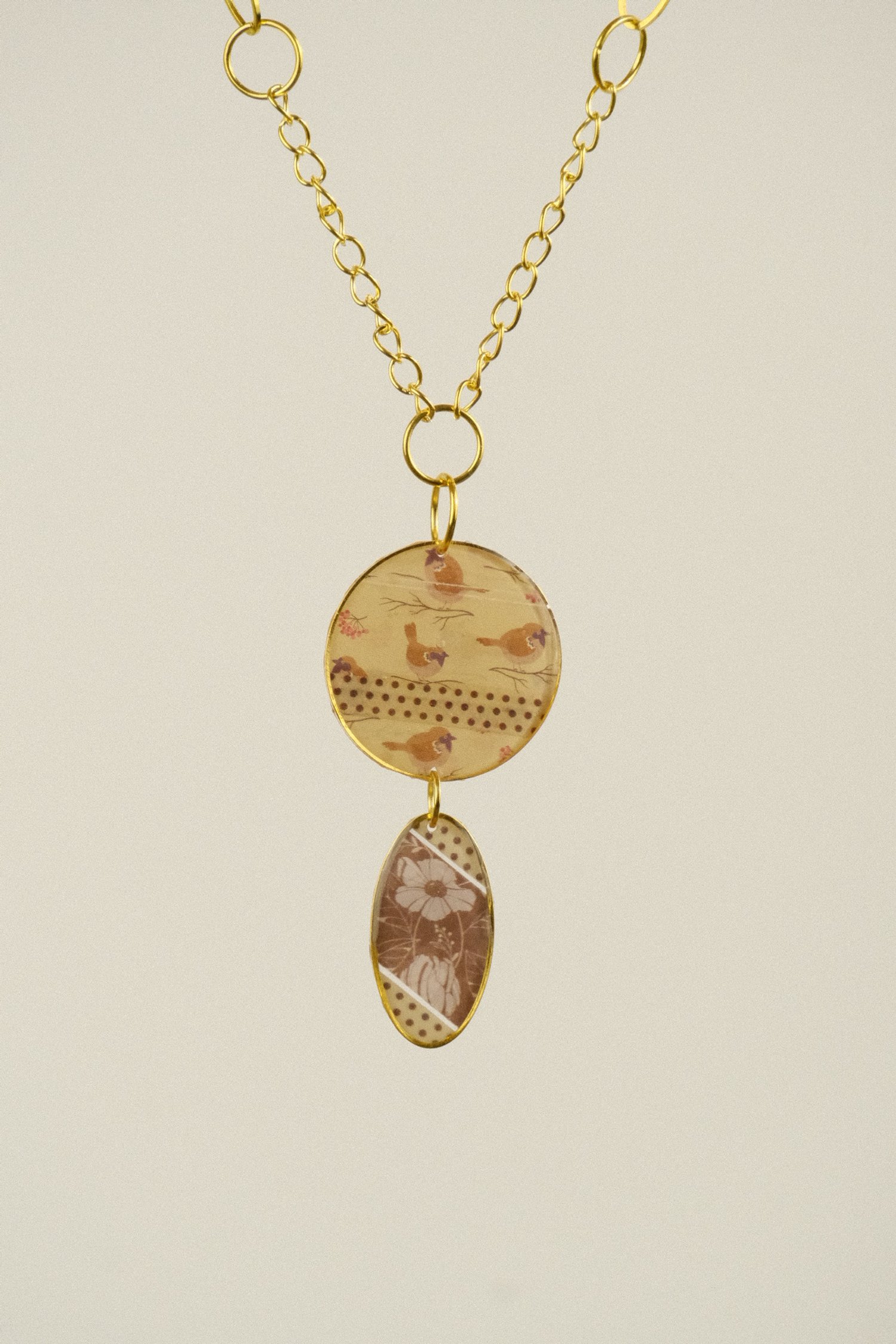 close up of the necklace