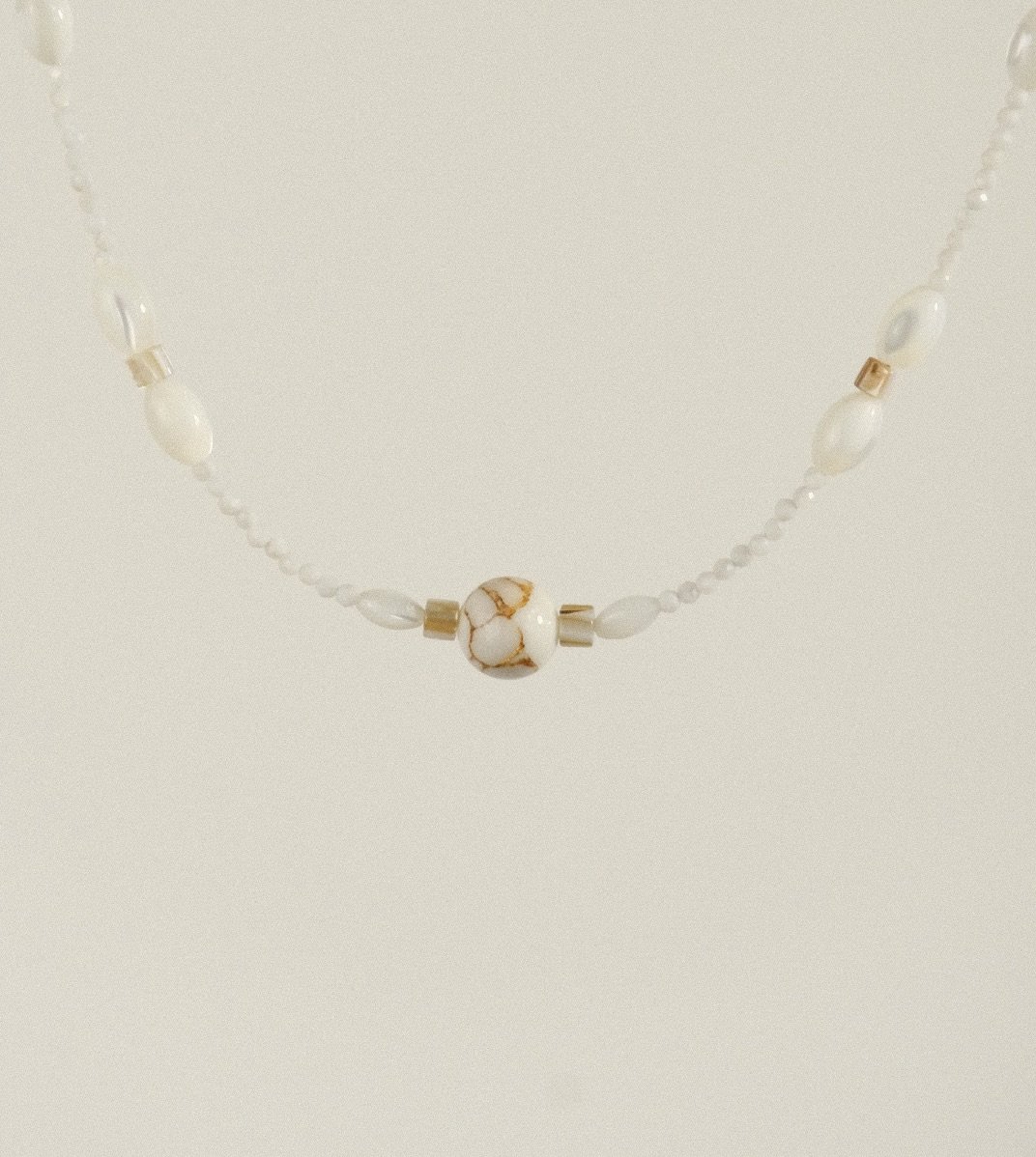 close up of the necklace