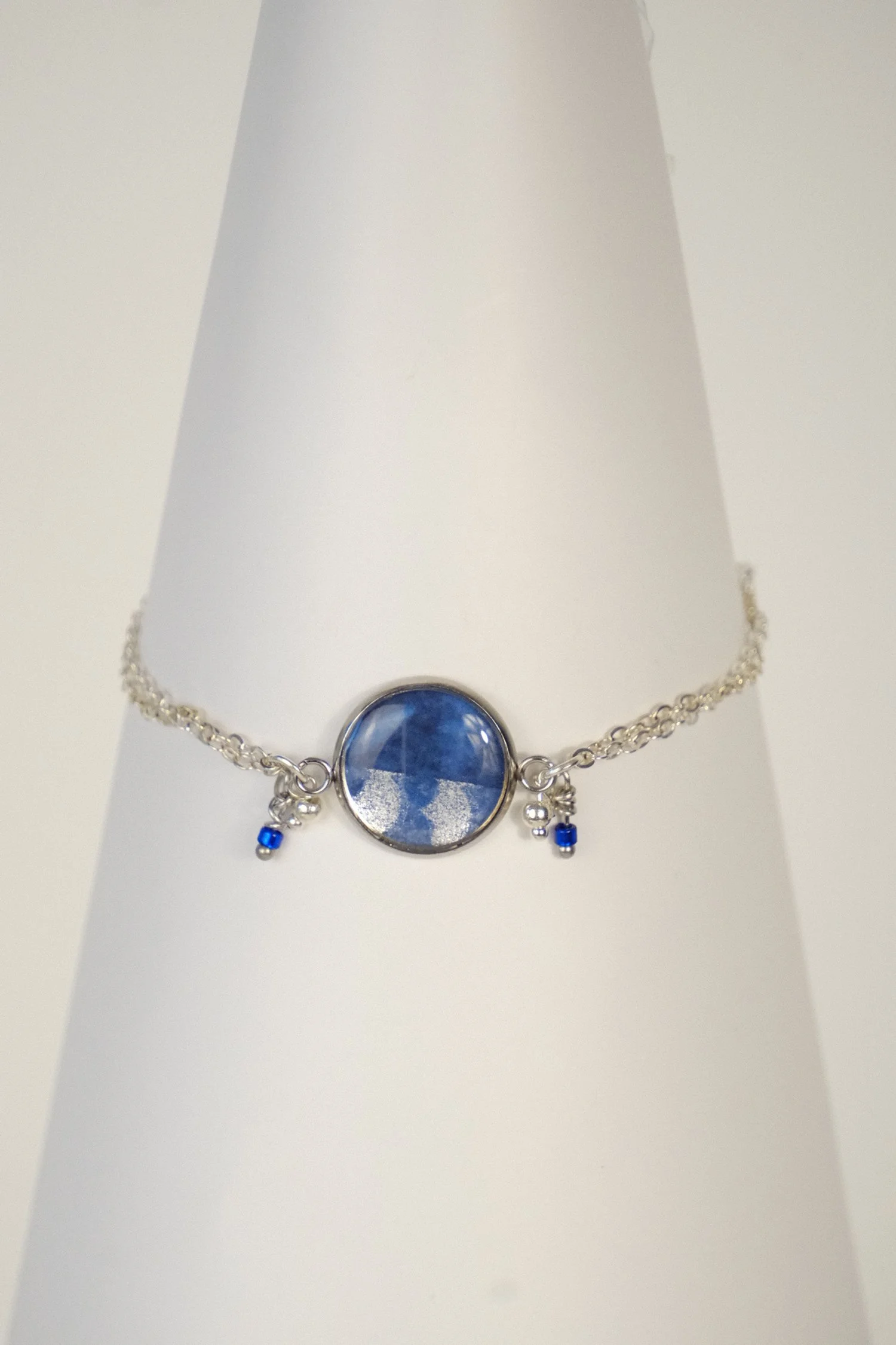 Deep Blue Resin Bracelet