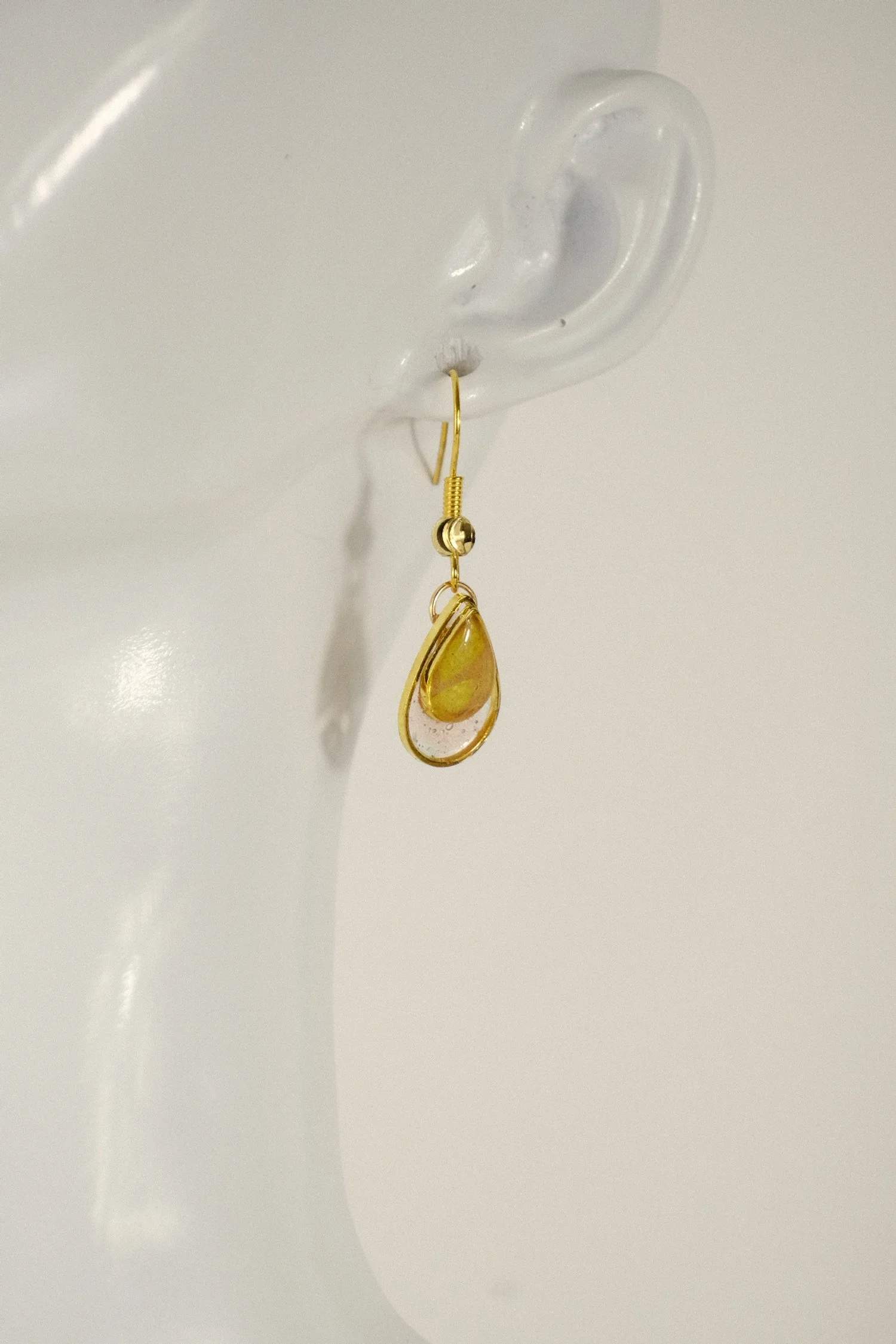 Dual Citrus Resin Earrings