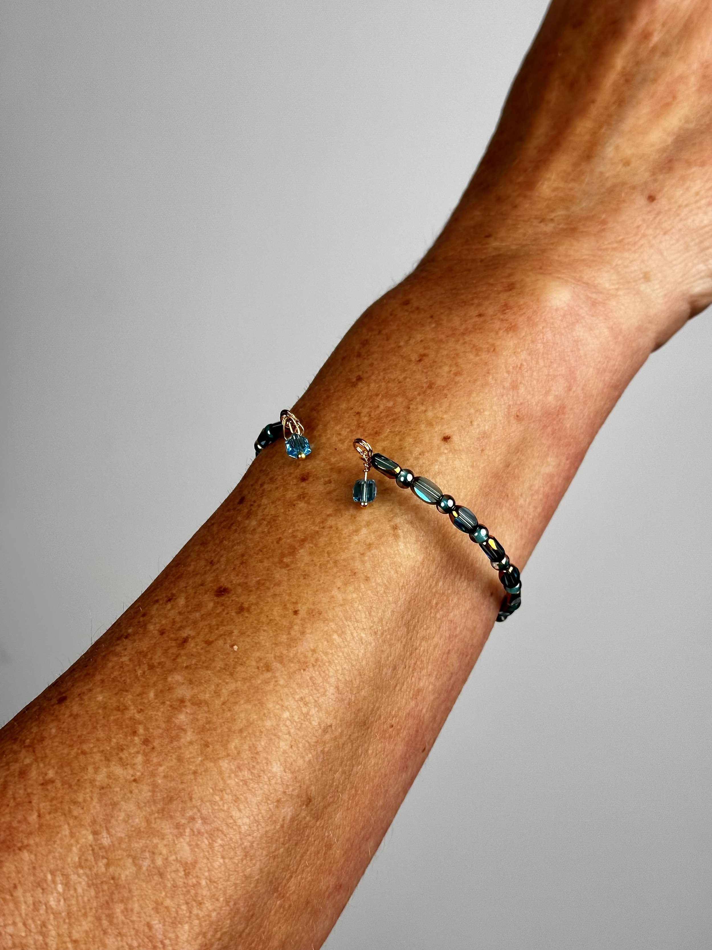 worn view of the bracelet