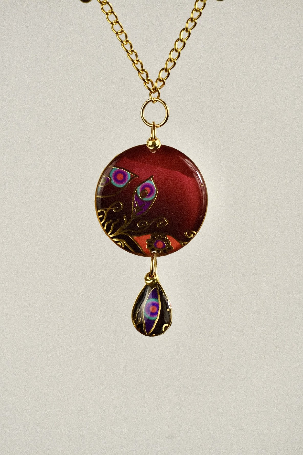 close up of the necklace