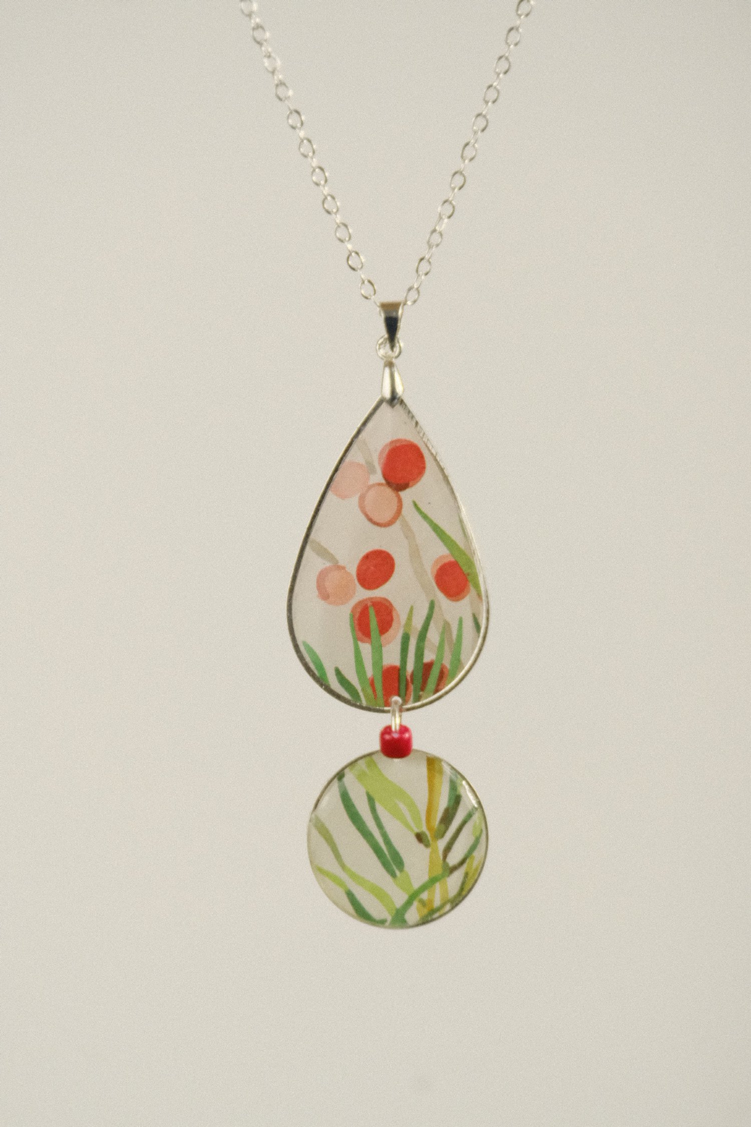 close up of the necklace