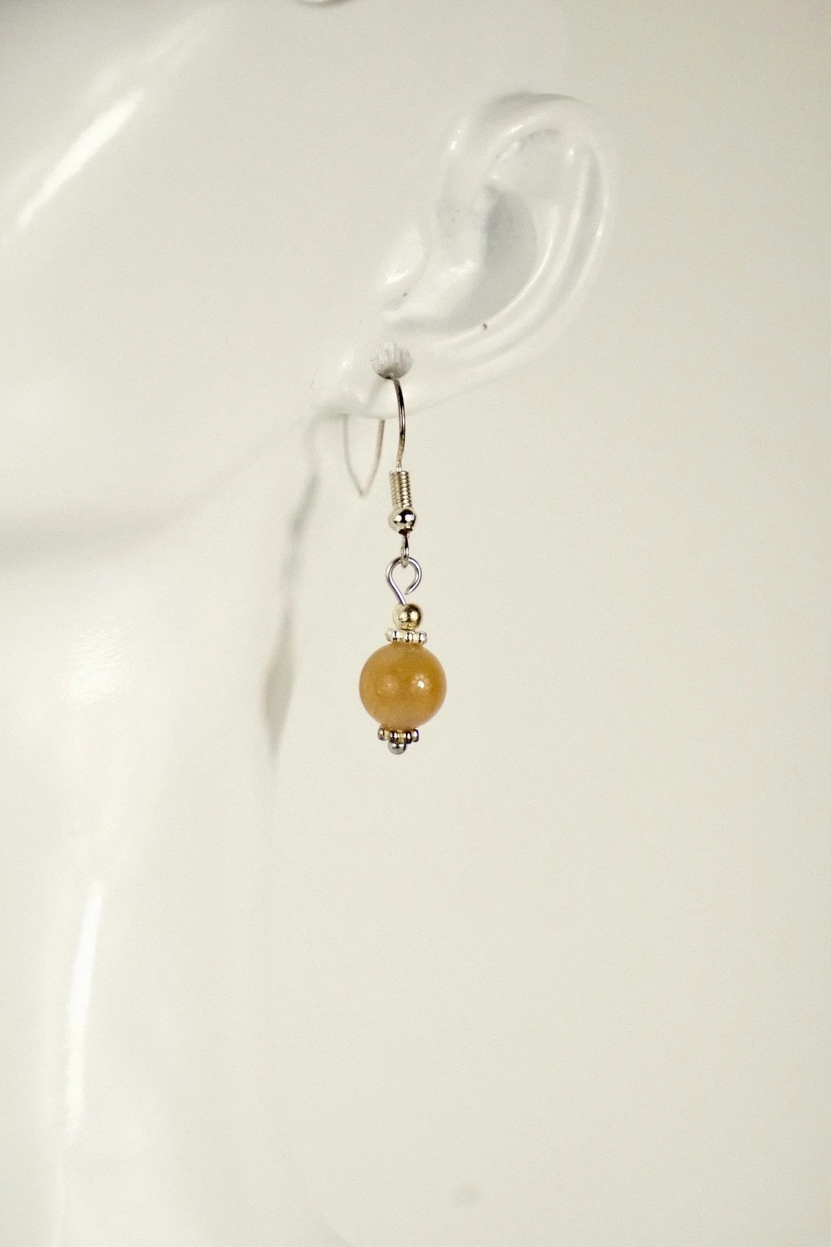 indigo roc light orange earrings