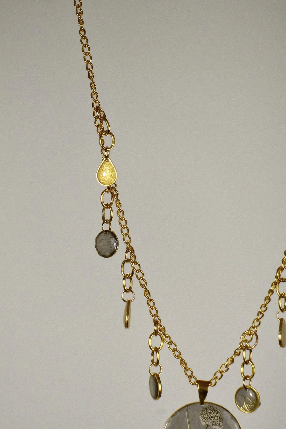 Dandelion Resin Necklace
