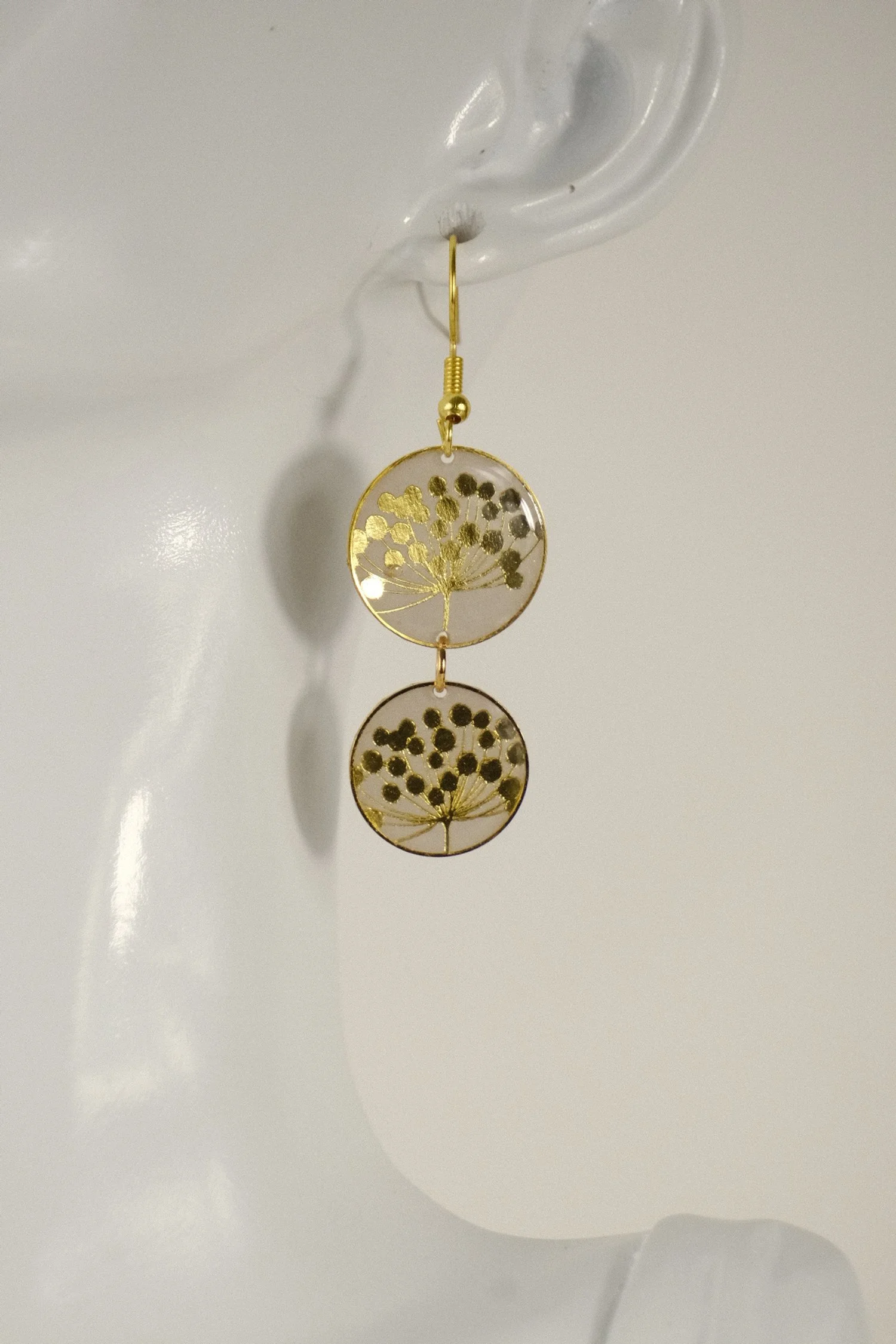 Dandelion Resin Earrings