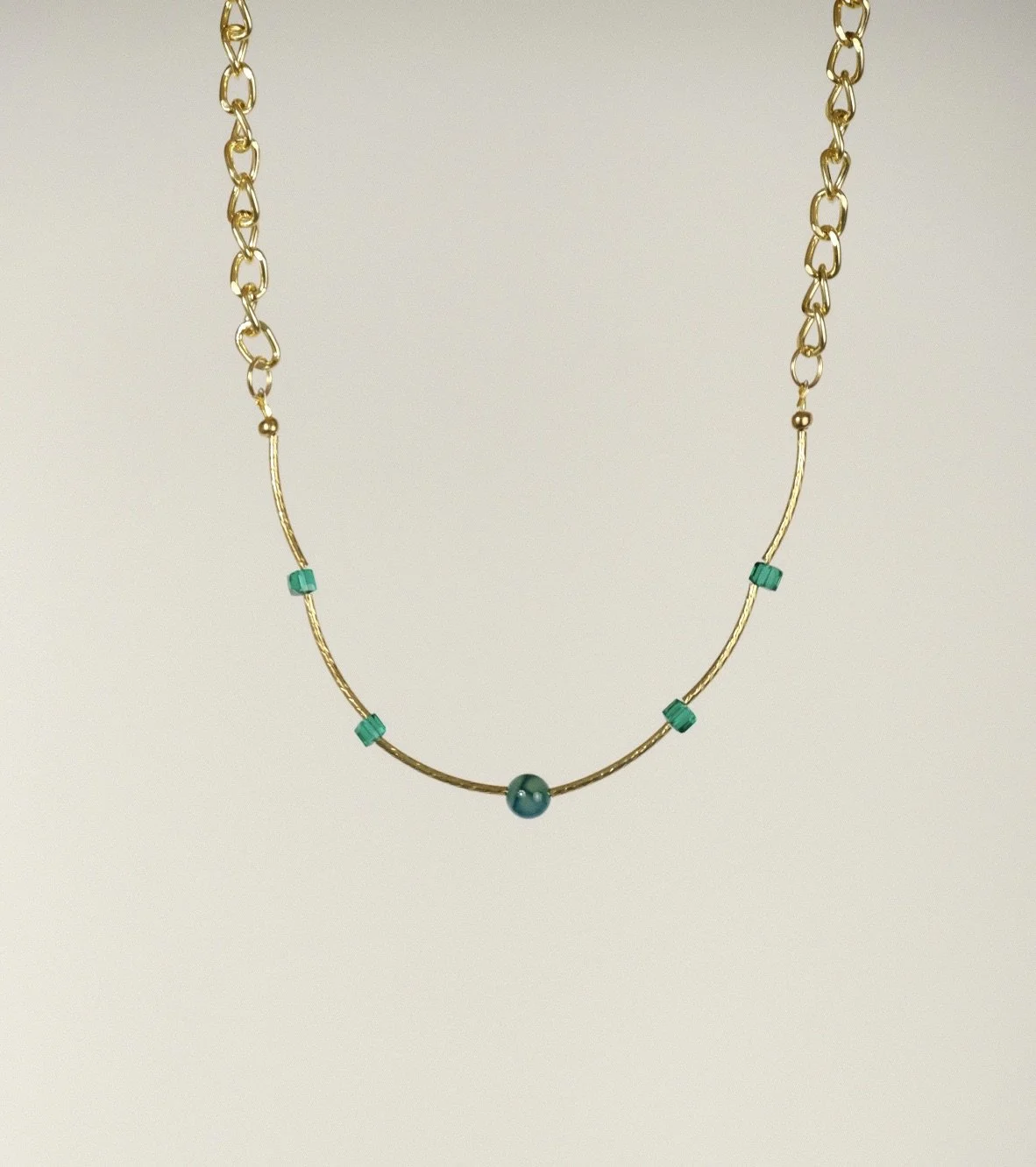 Emerald Bead Choker