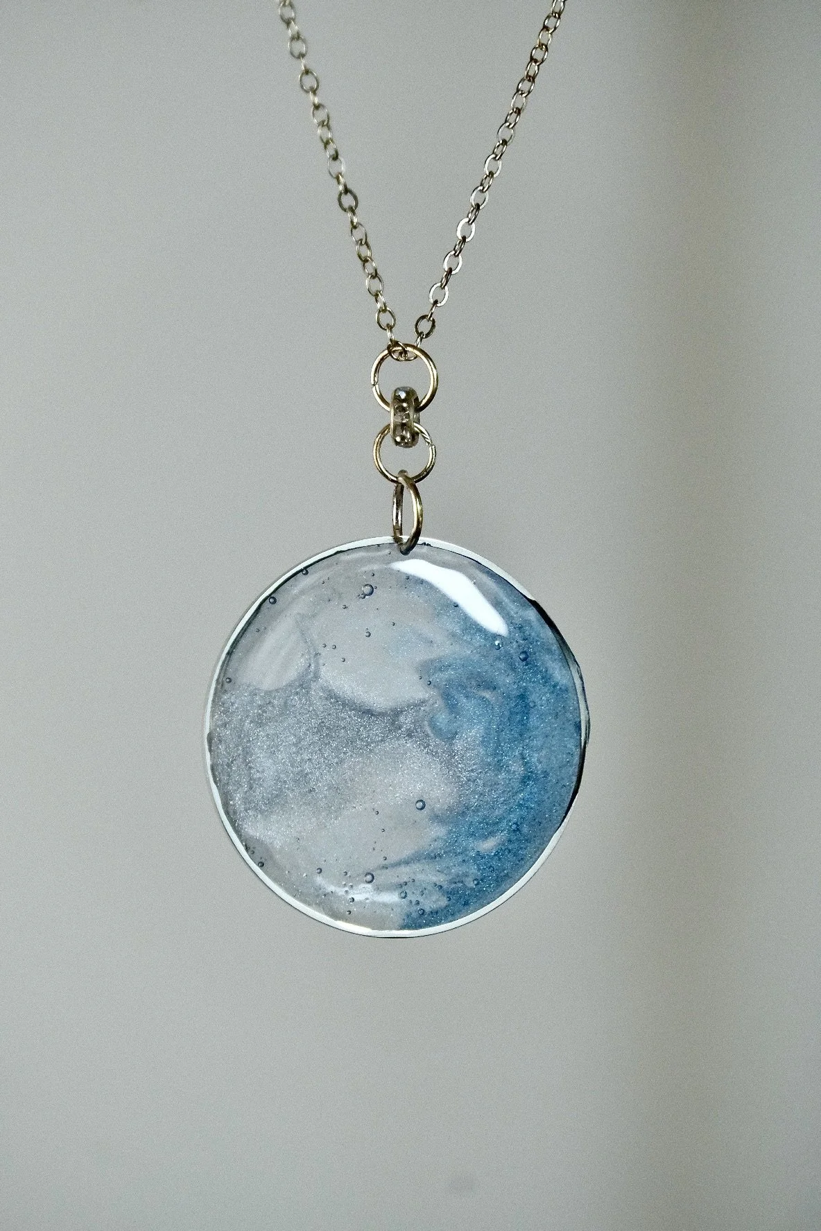 Water Resin Necklace