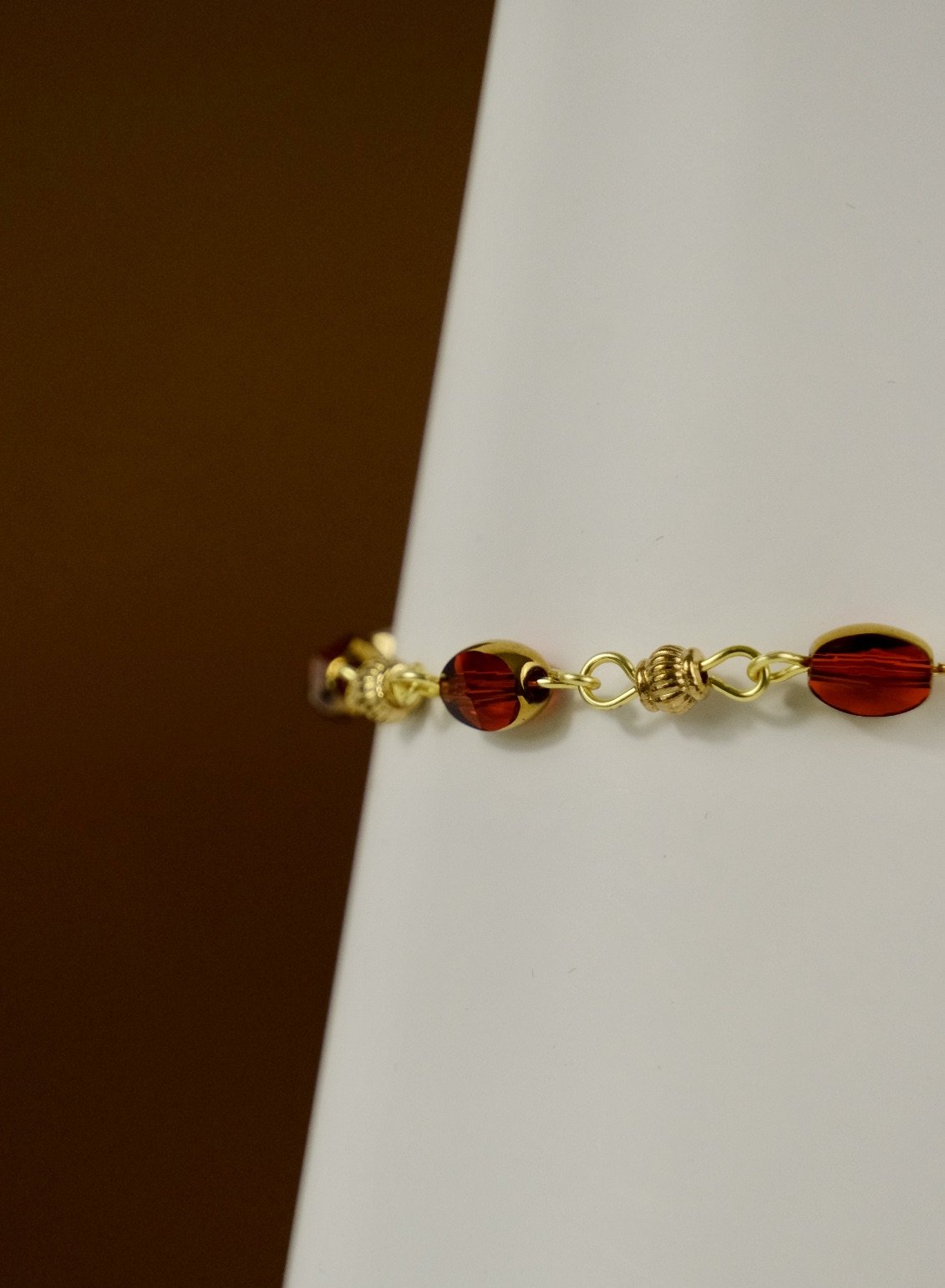 side view of crystal berries bracelet