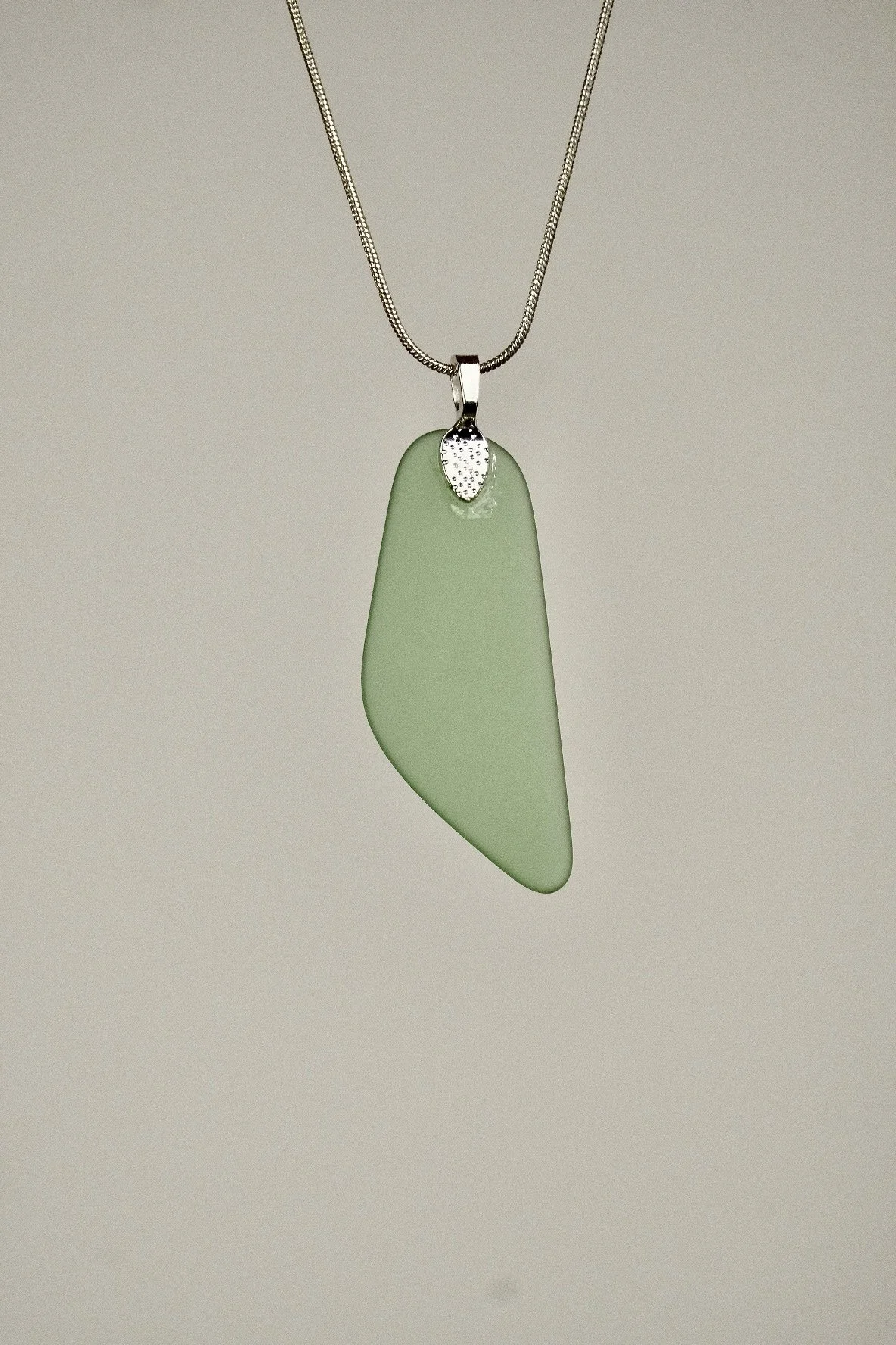 Double Chained Sea Glass Necklace