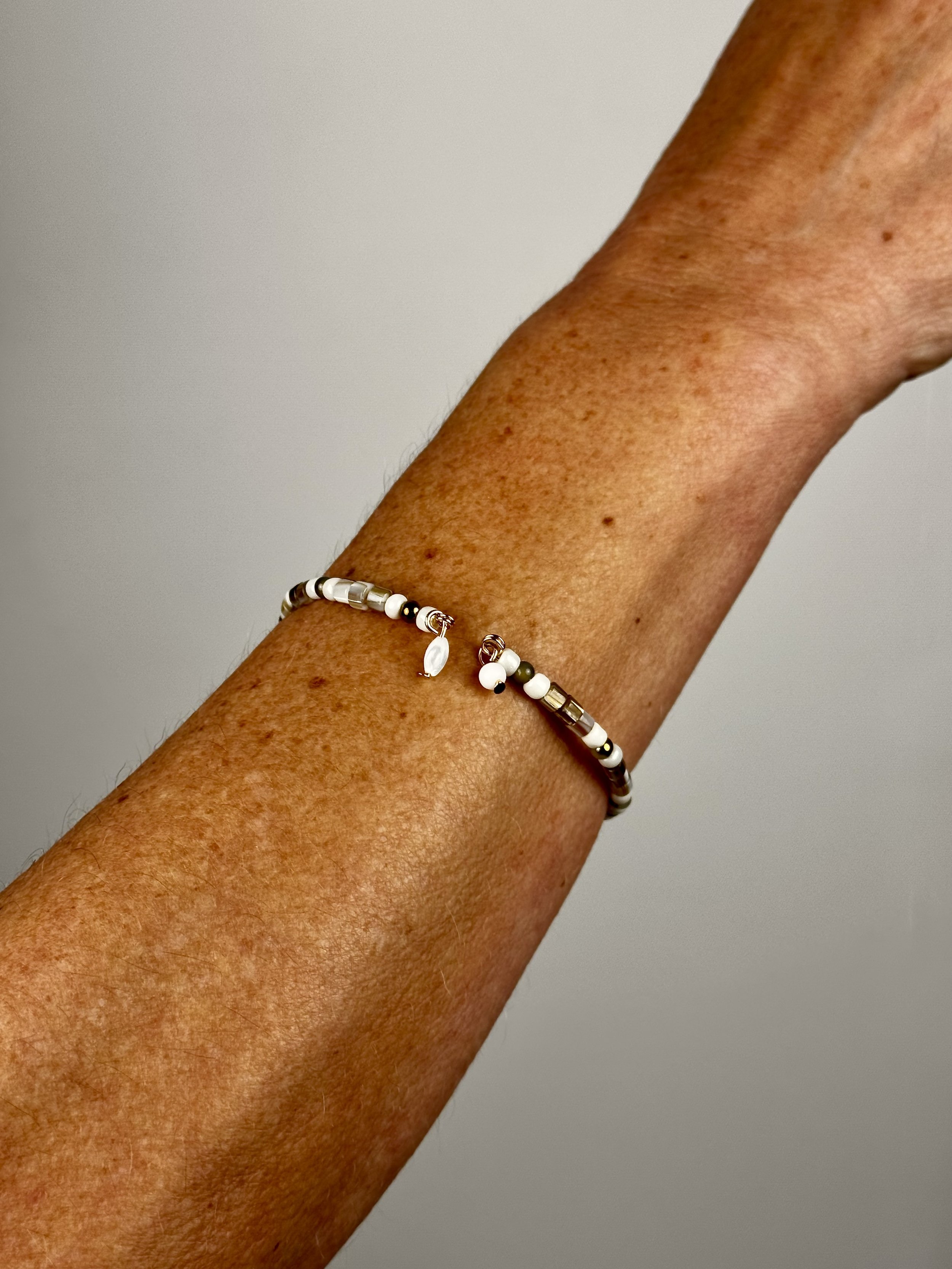 Worn view of the bracelet