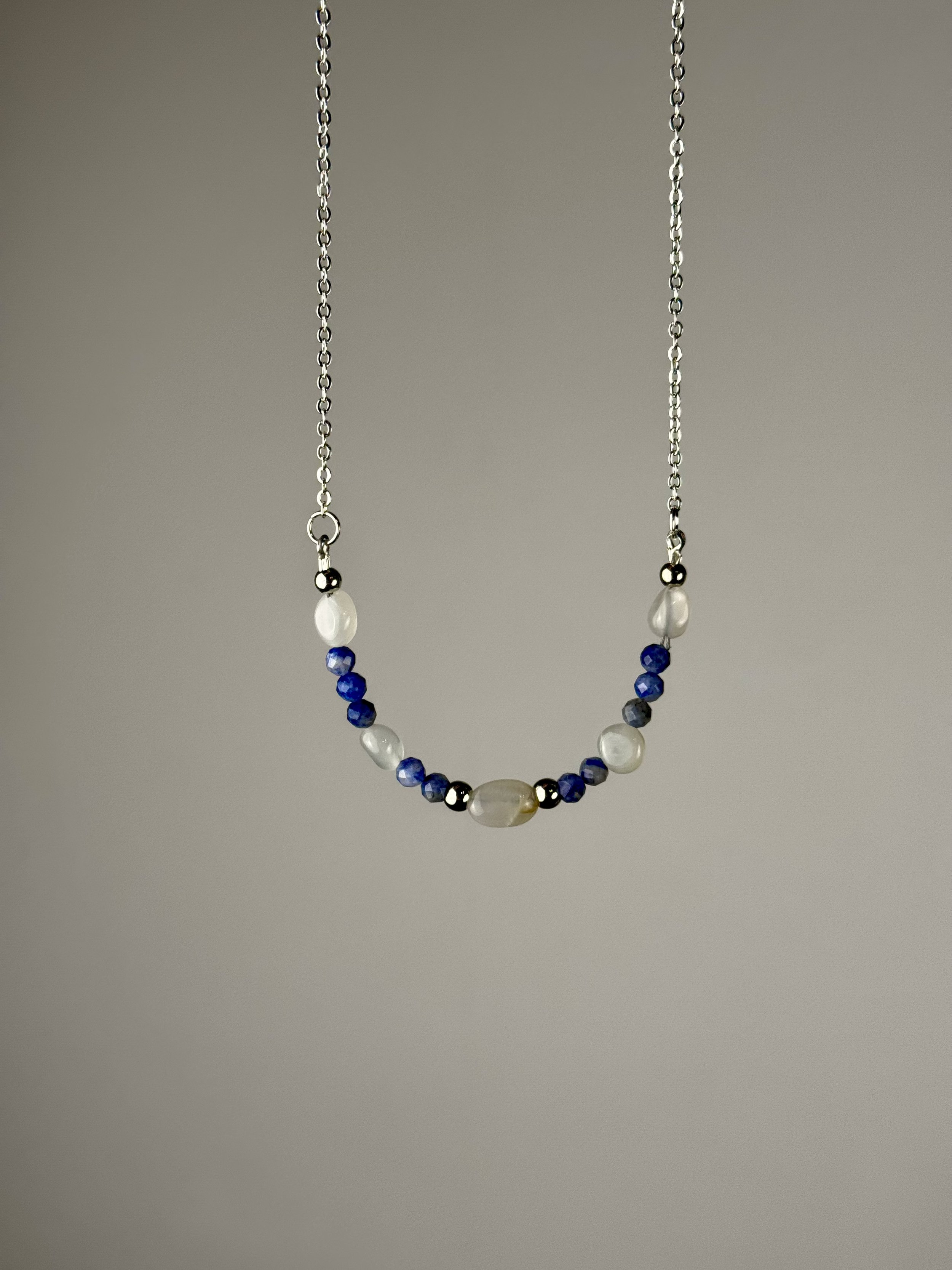 front of the necklace