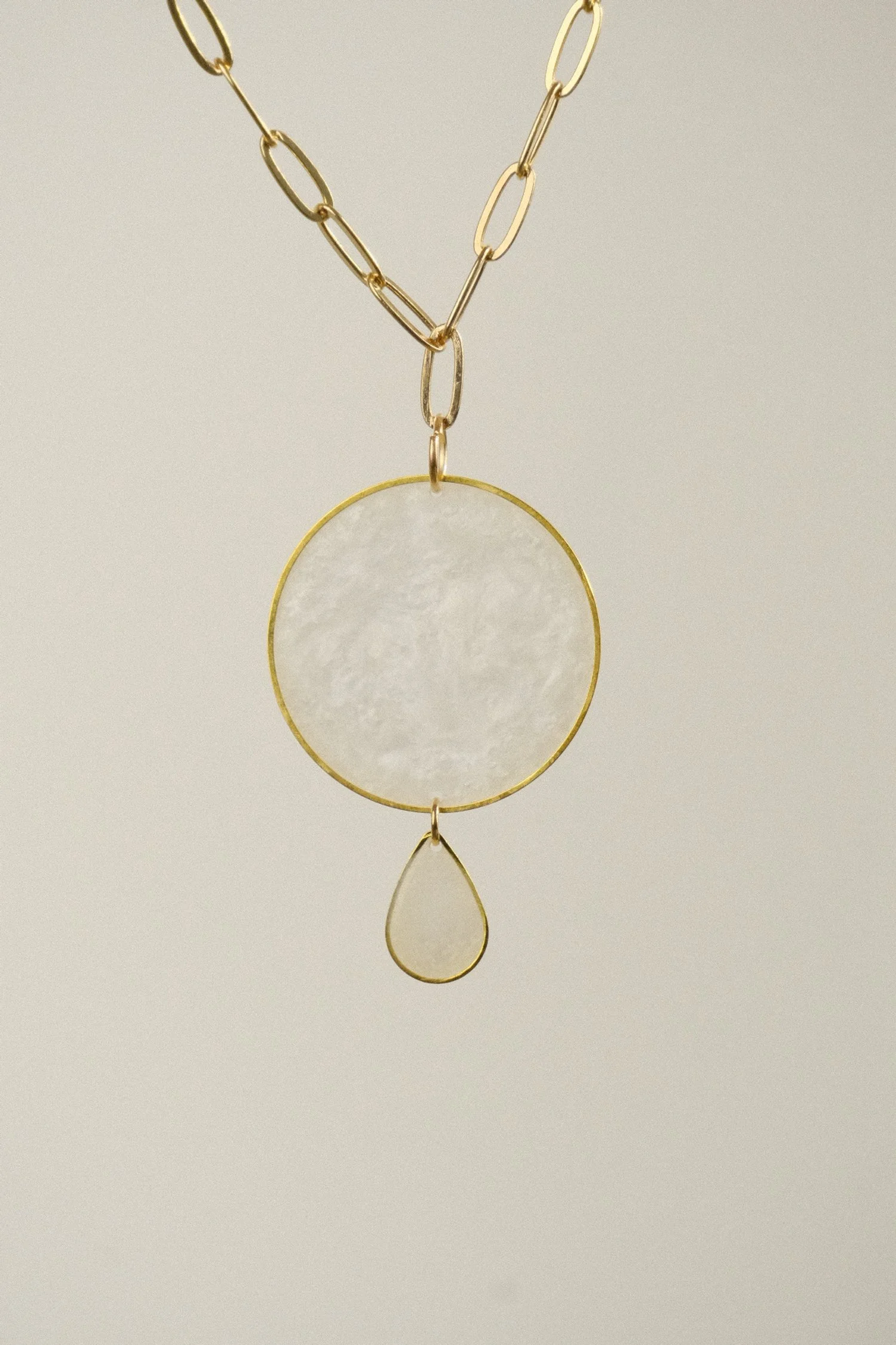 Full Moon Resin Pendant