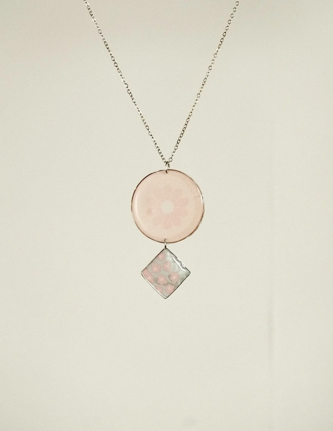 Pastel Flower Resin Necklace