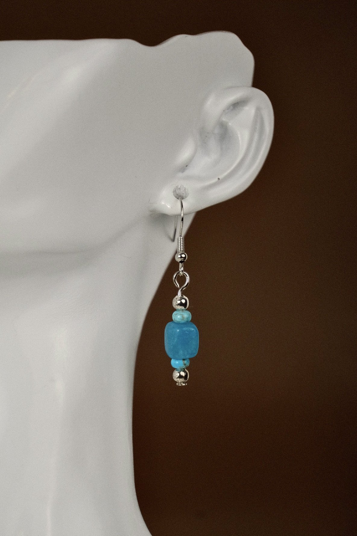 turquoise stone earrings