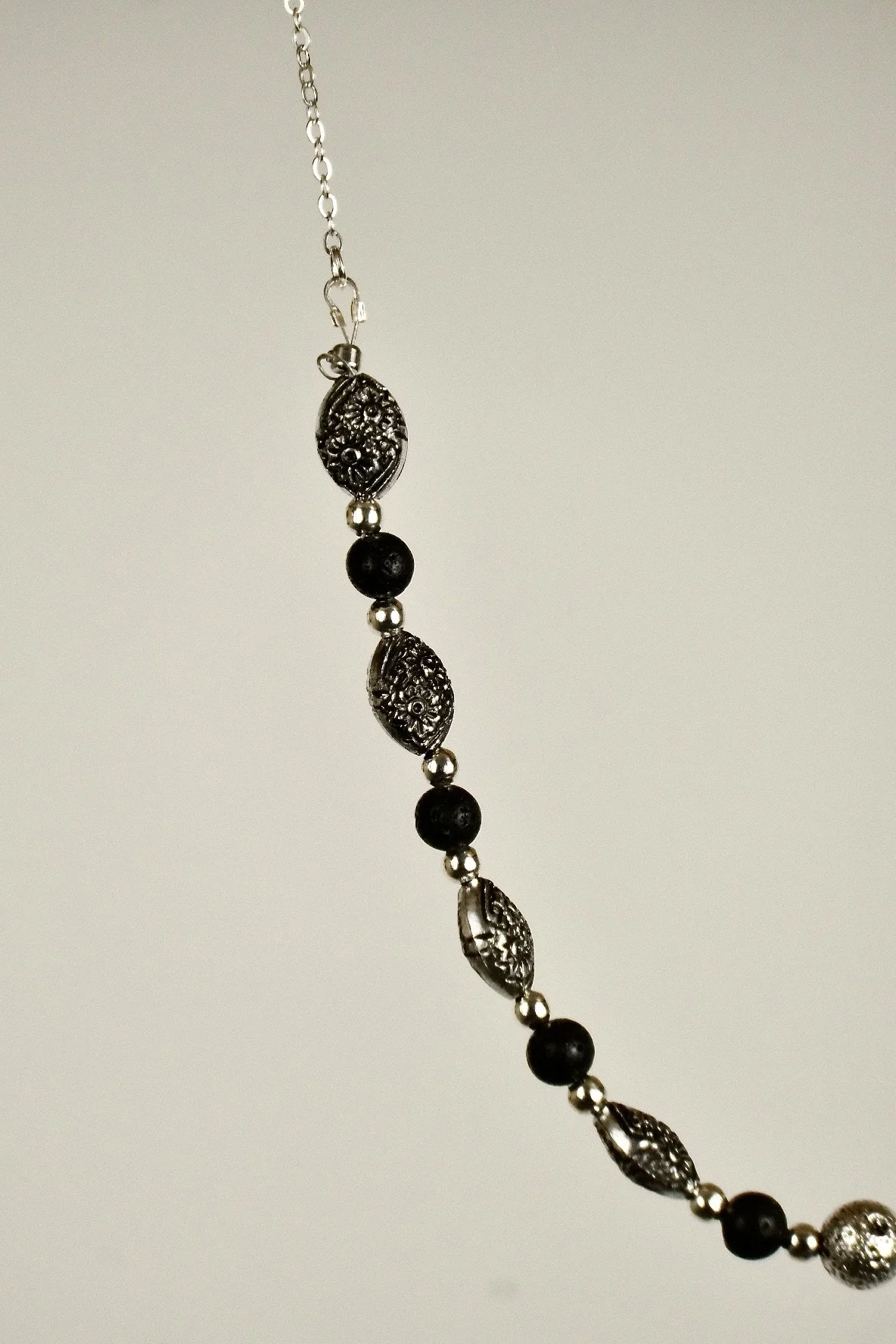 image of indigo roc handmade volcanic necklace