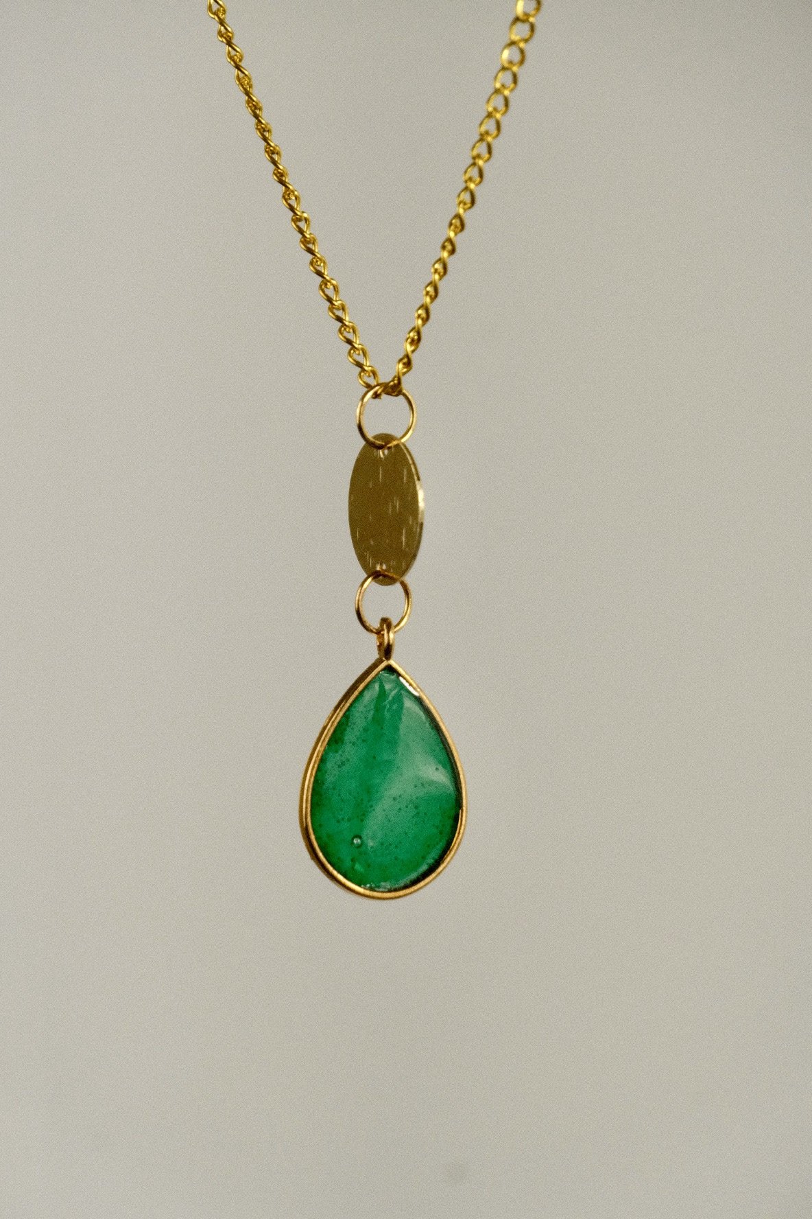 close up of the necklace